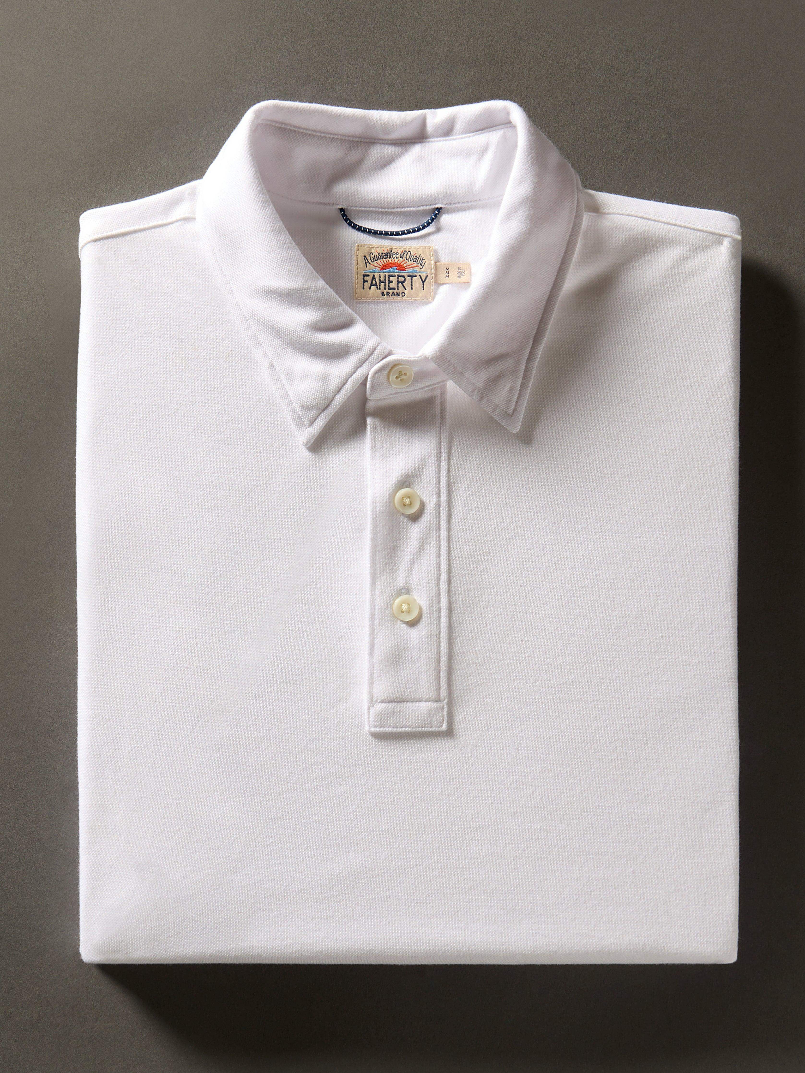 Movement™ Short-Sleeve Pique Polo Shirt - Pure White Main image