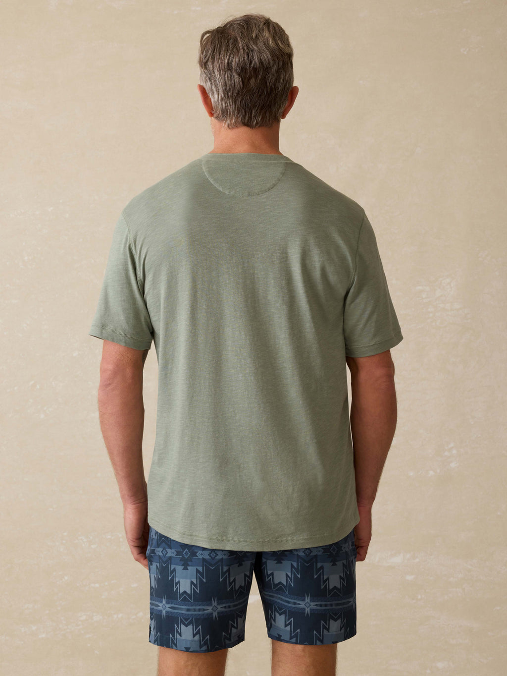 Short-Sleeve Sunwashed Henley - Sage Creek