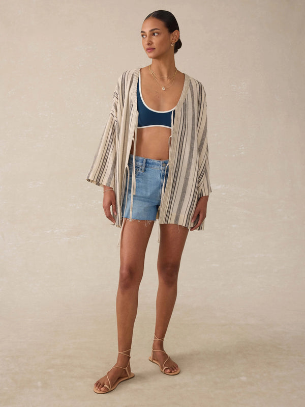 Rip Tide Coverup - Sandy Mixed Stripe