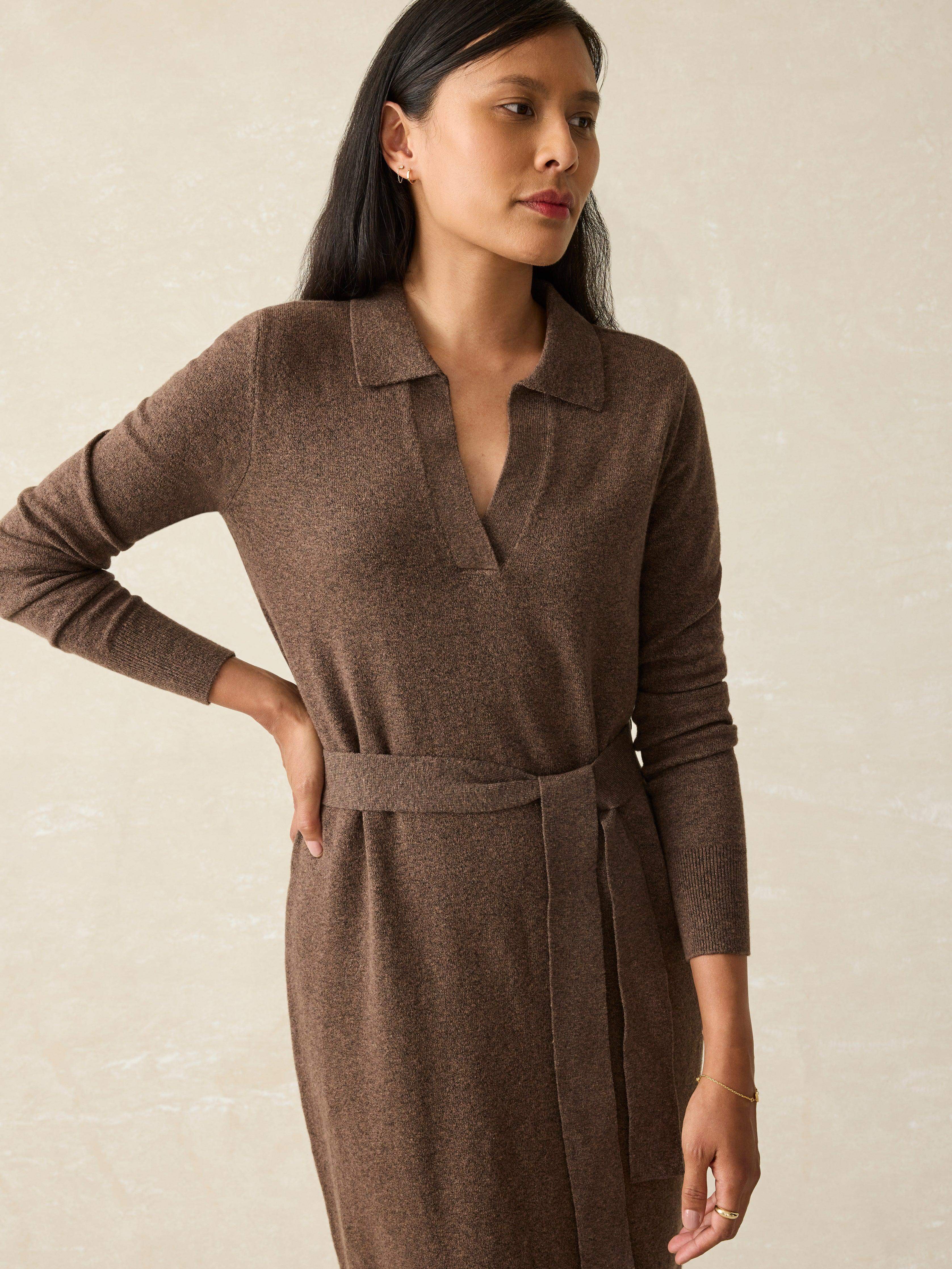 Jackson Sweater Dress - Mocha Heather Secondary image