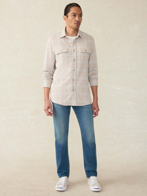 Soft Knit Sweater Shirt - Desert Plains Plaid