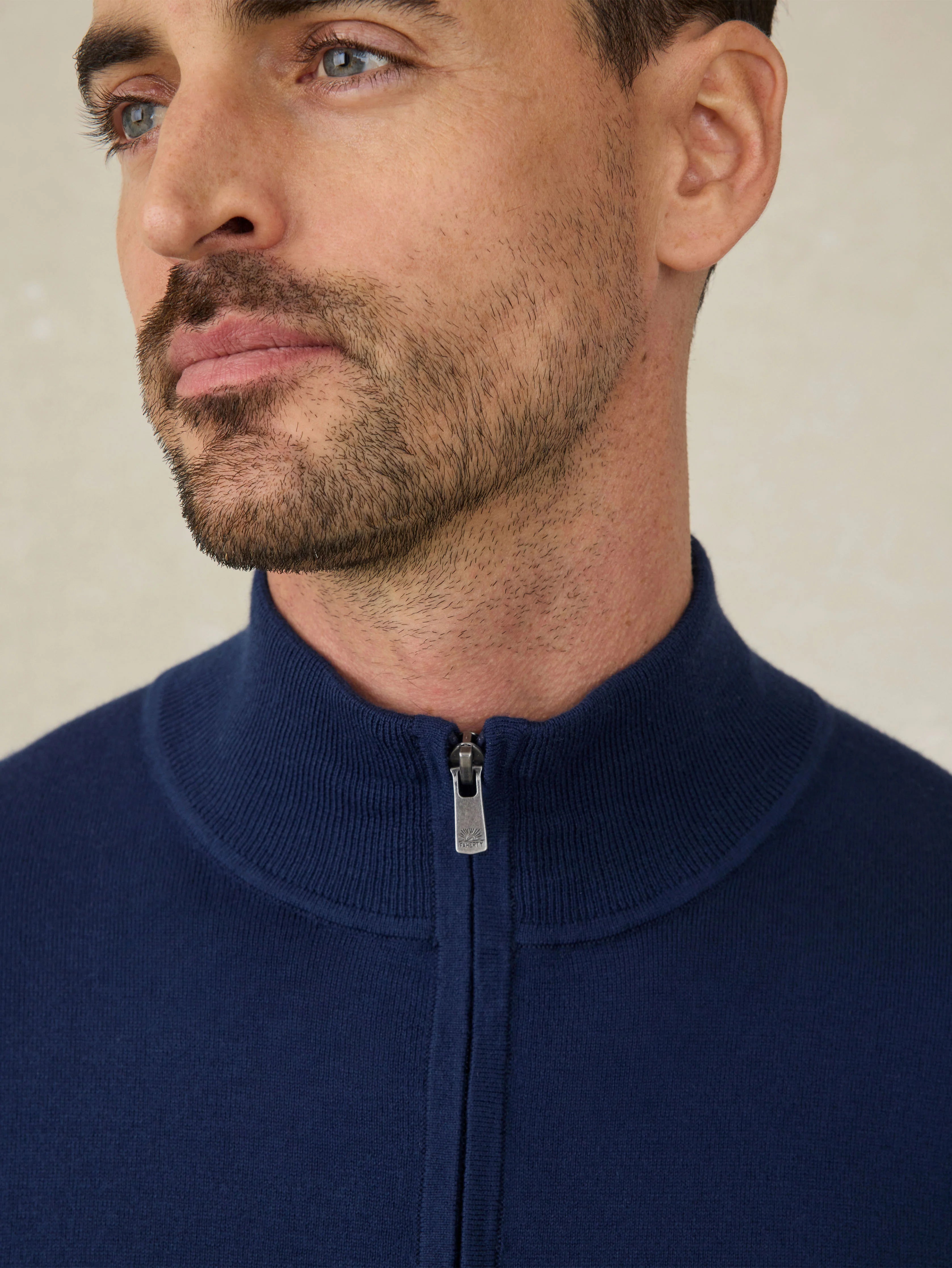 Movement™ Quarter Zip Sweater - Marine Navy Heather Secondary image