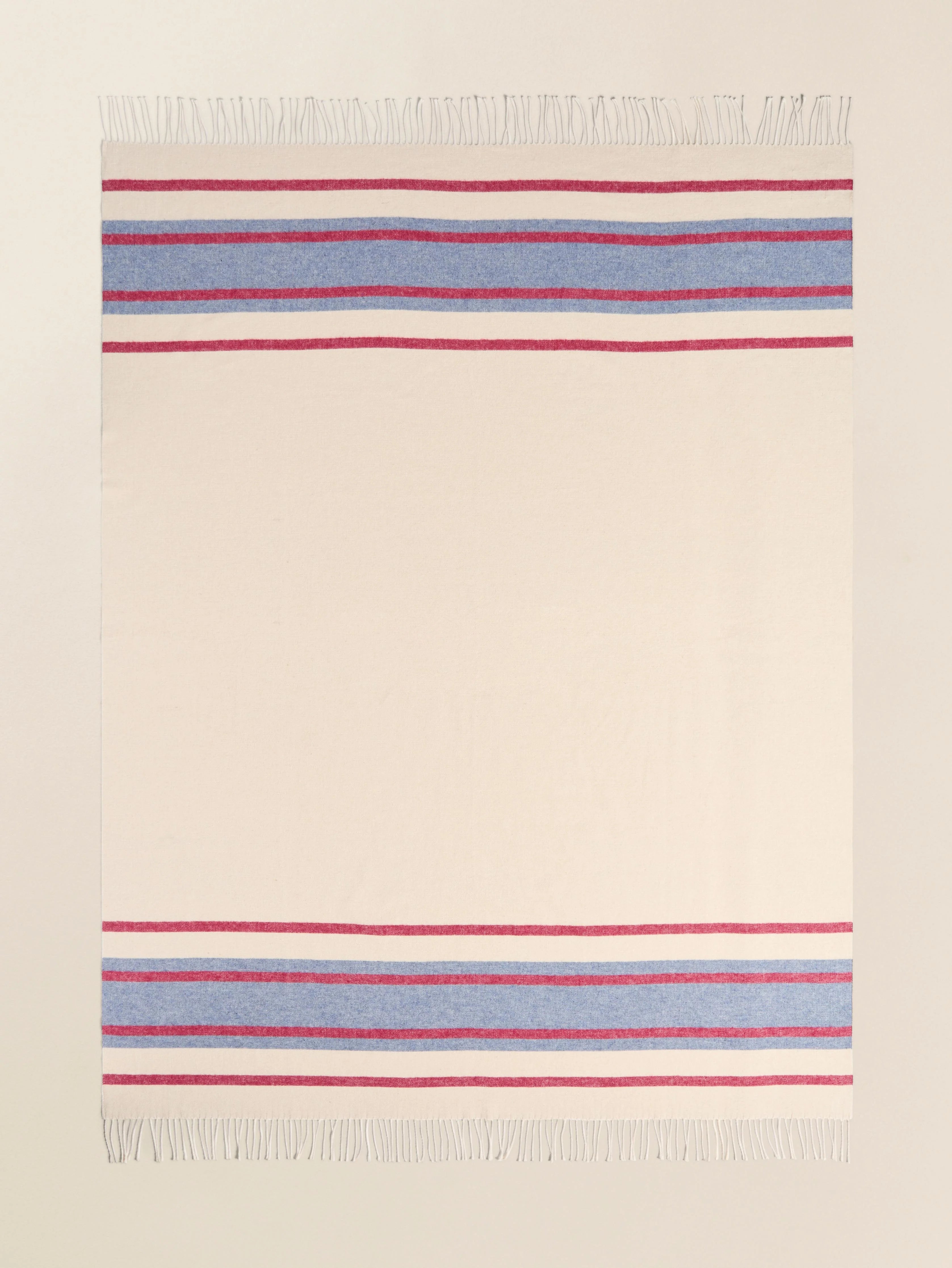 Brushed Recycled Cotton Blanket - Thompson Stripe Main image