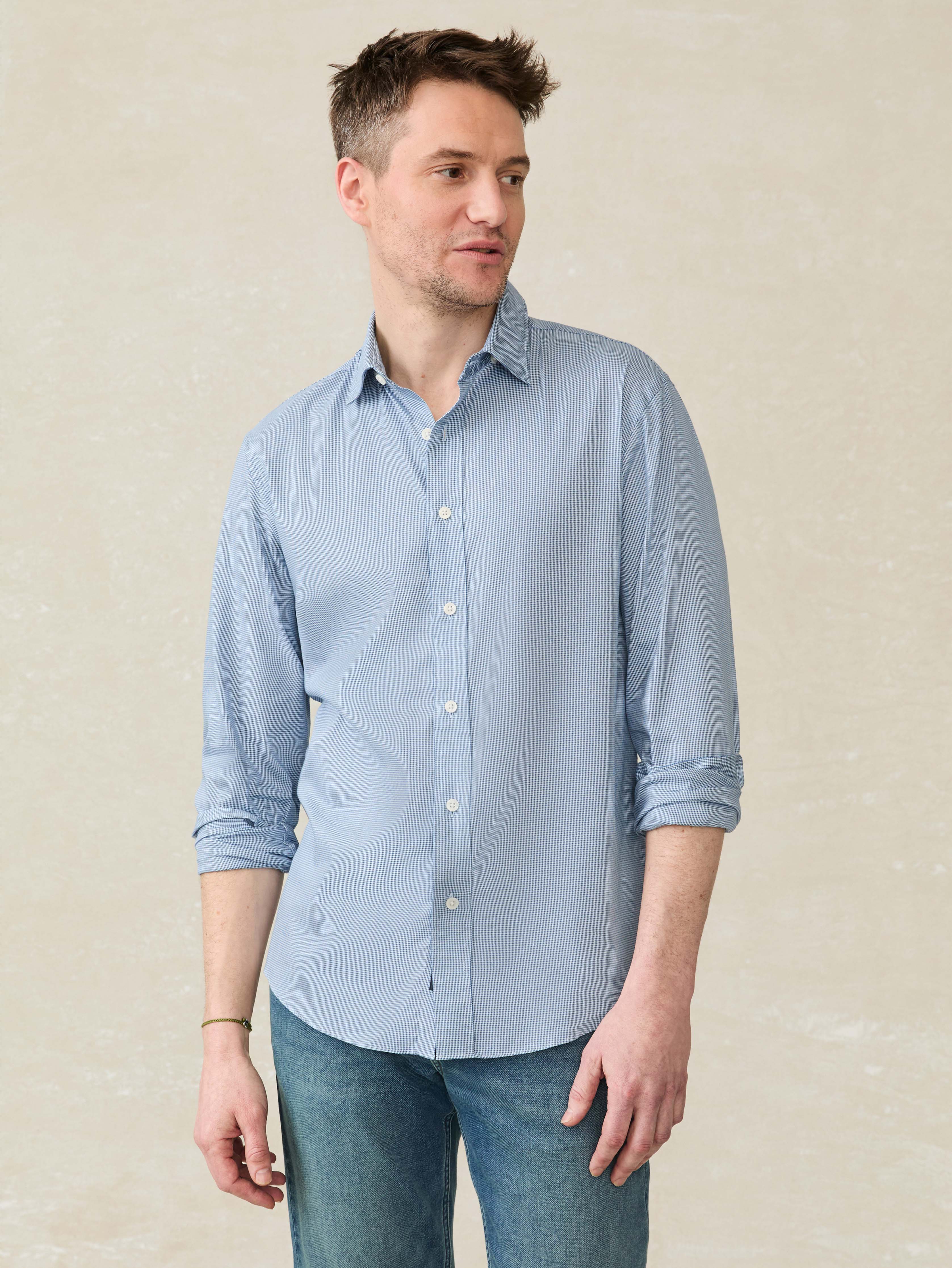 Movement™ Shirt - Azure Pincheck Main image
