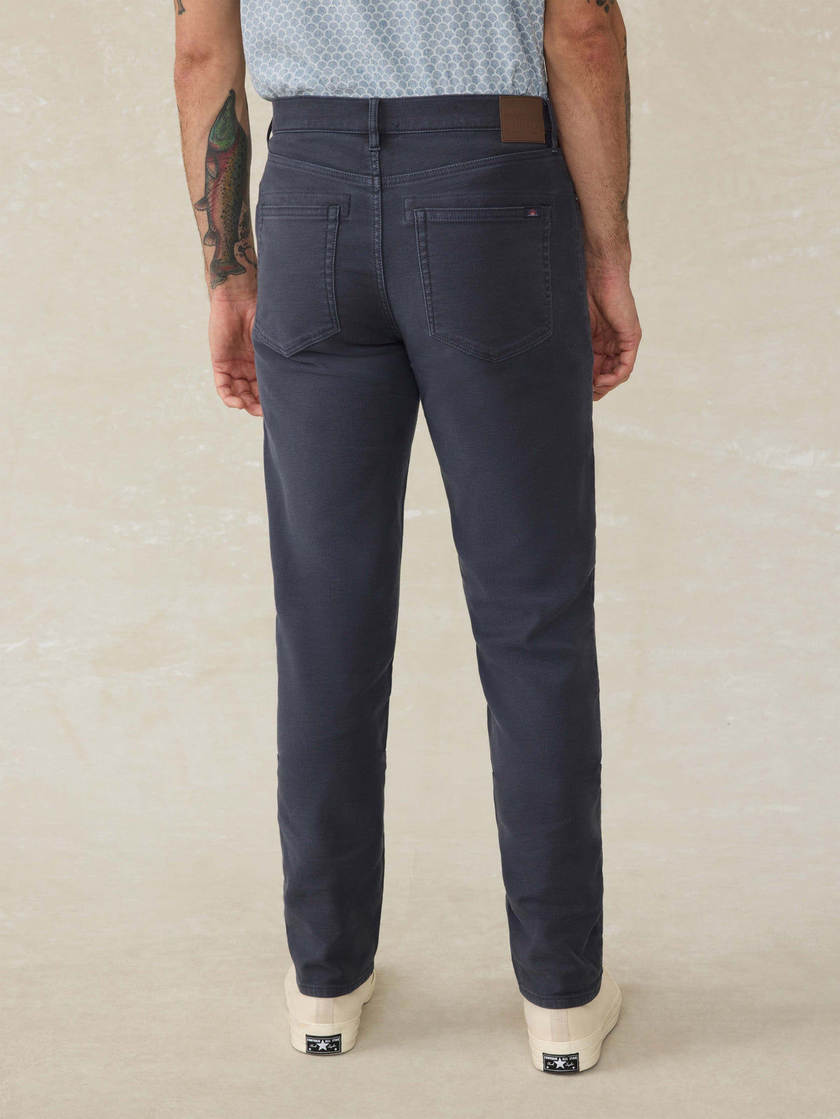 Stretch Terry 5-Pocket Pant - Navy