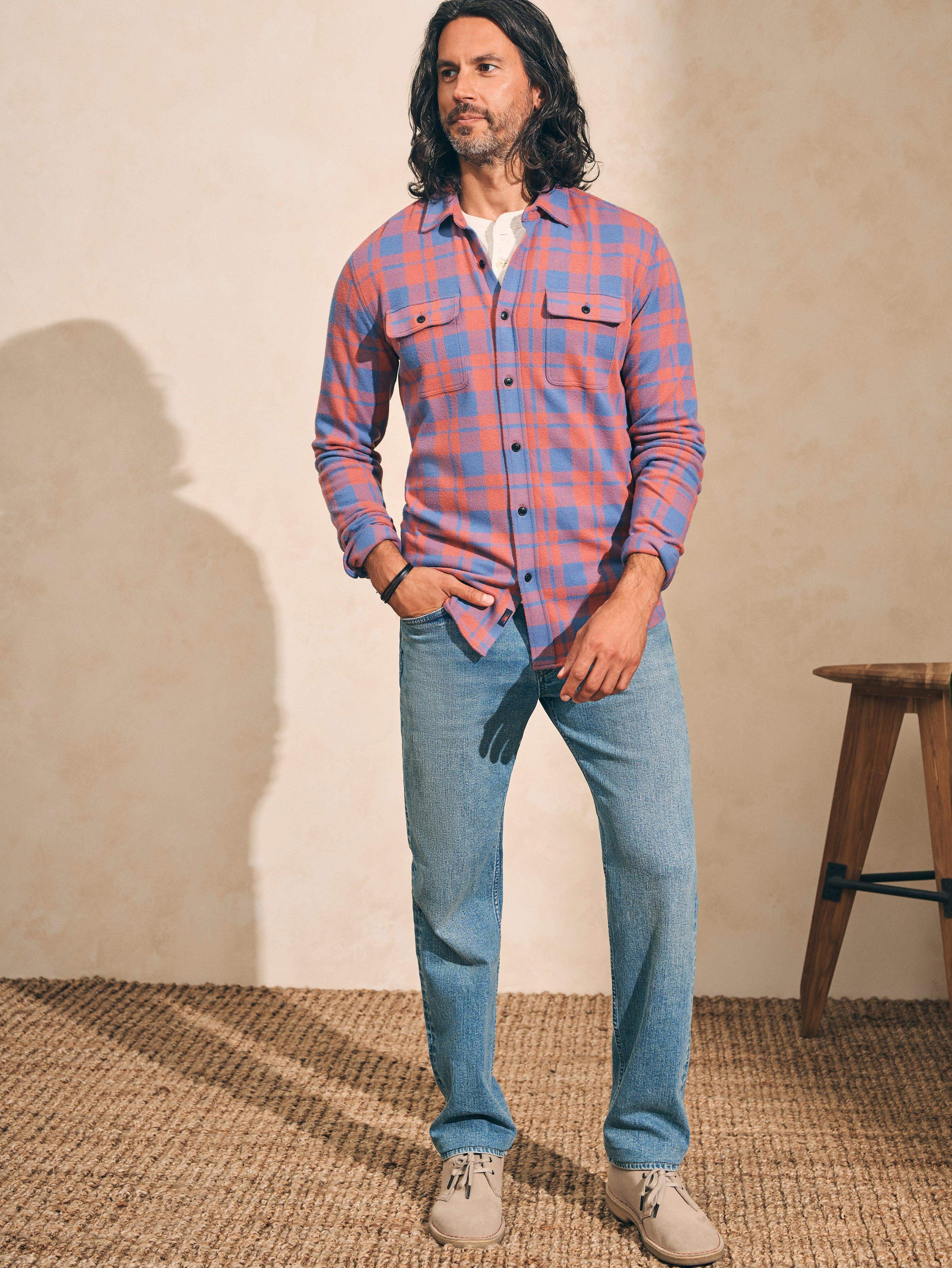 Legend™ Sweater Shirt - Rose Blue Check Main image