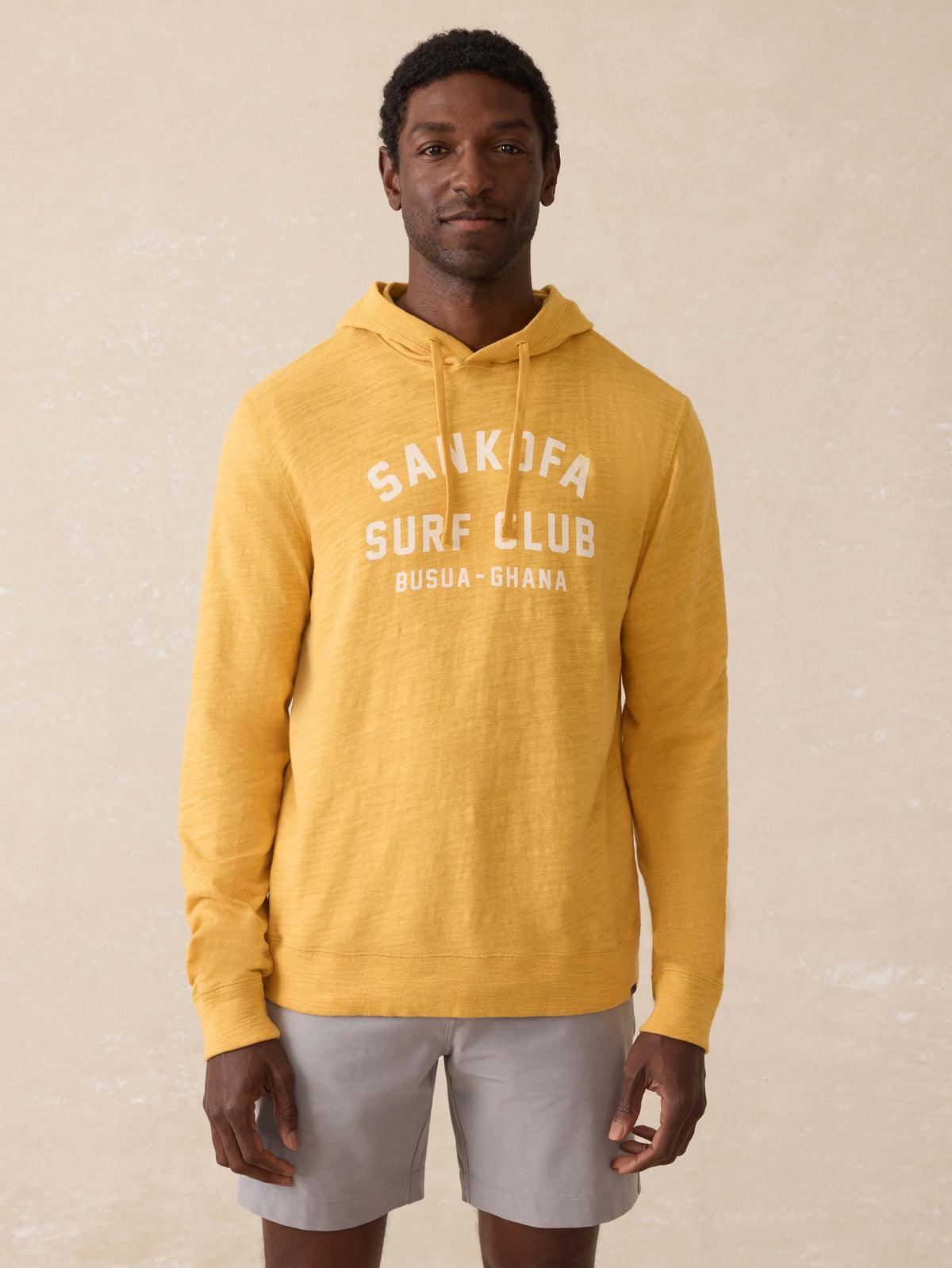 Surf Ghana Sunwashed Slub Hoodie - Tuscan Sun Main image