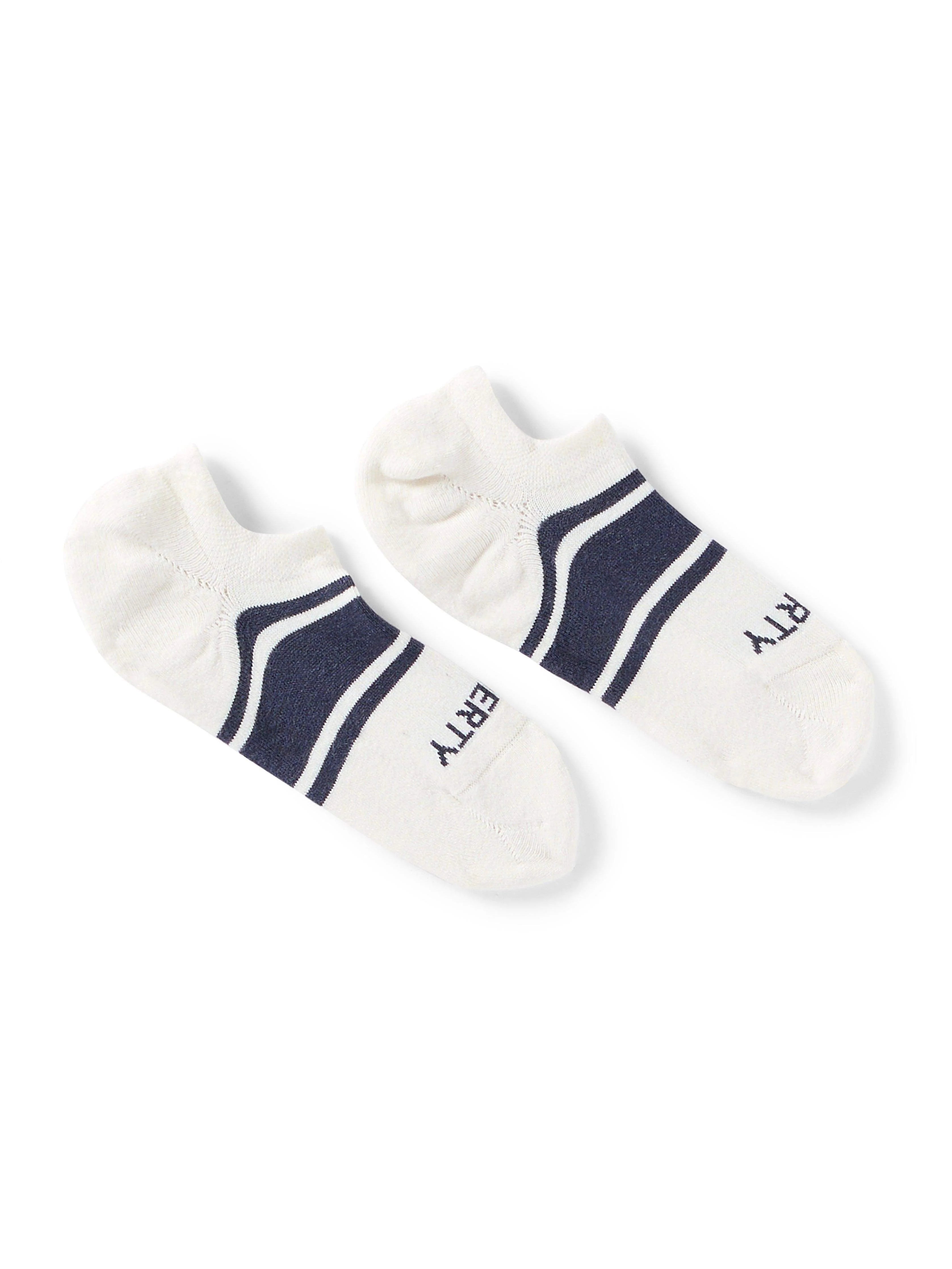 Surf Stripe No Show Sock - White Main image