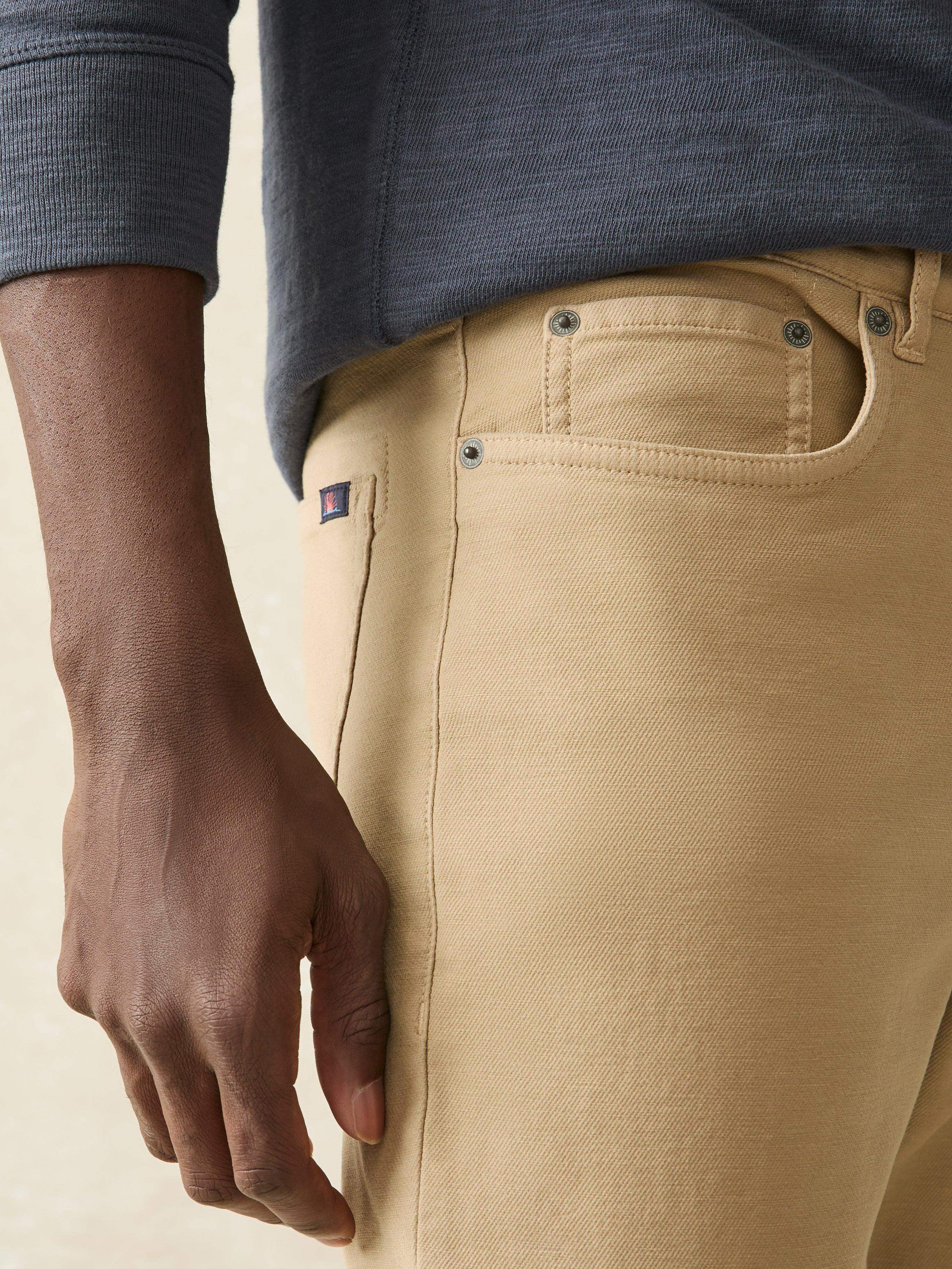 Stretch Terry 5-Pocket Athletic Fit - Desert Khaki Secondary image