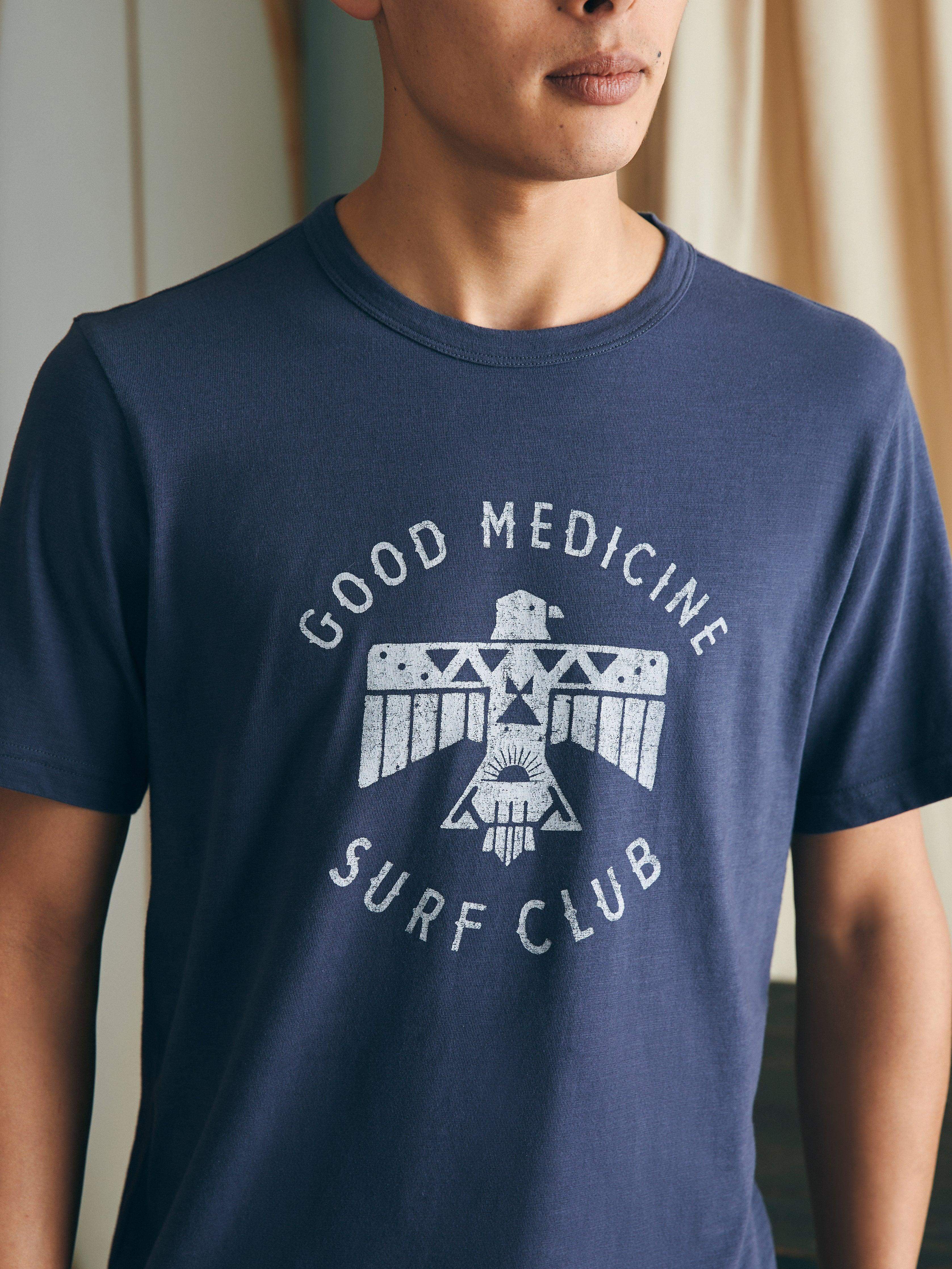 Steven Paul Judd Good Medicine Surf Club Tee - Dune Navy Secondary image