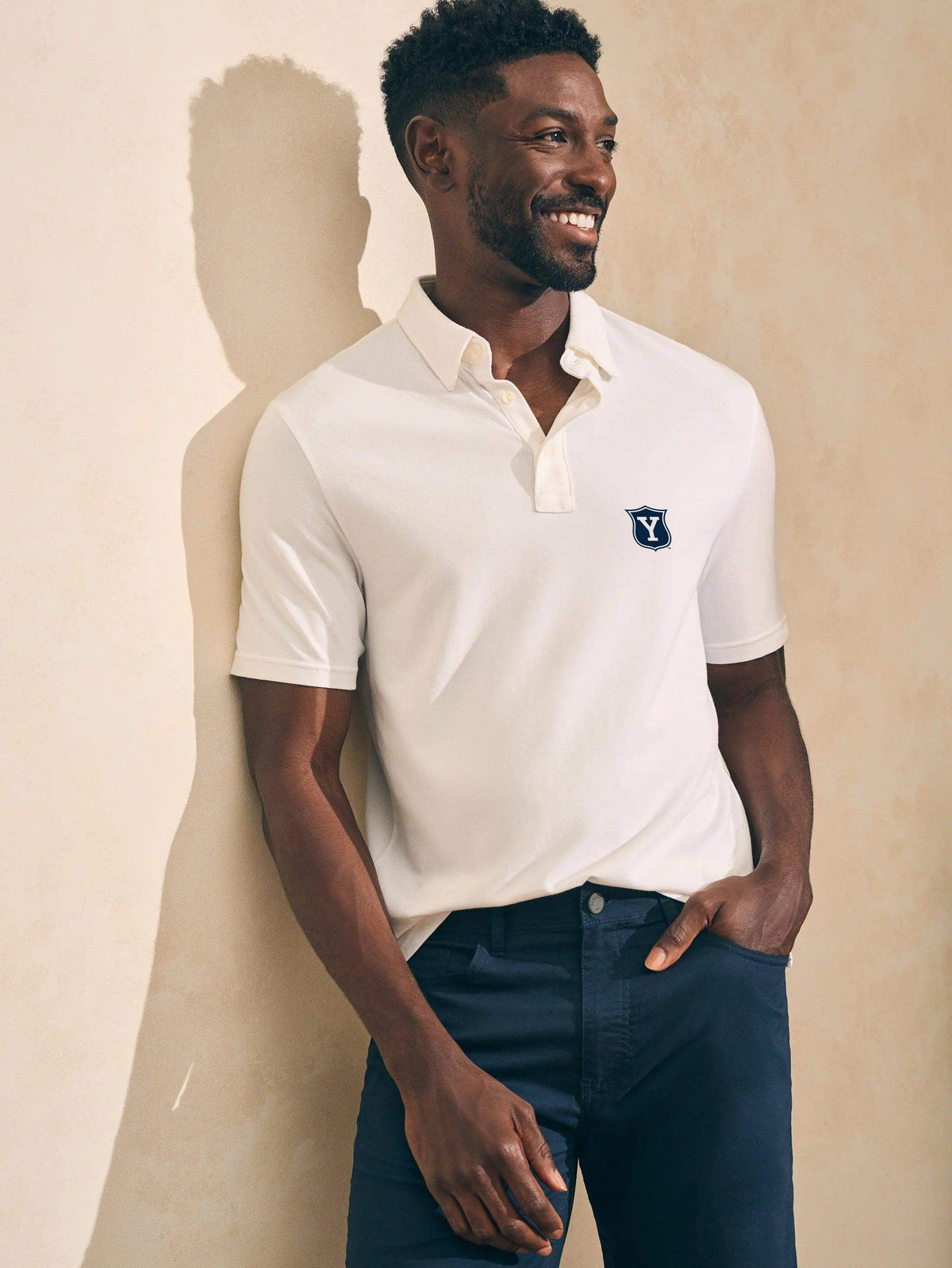 Yale Short-Sleeve Movement™ Polo - White Main image