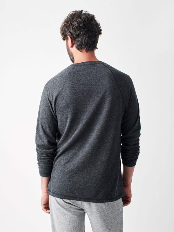 Long-Sleeve Newport Cloud Henley (Tall) - Charcoal