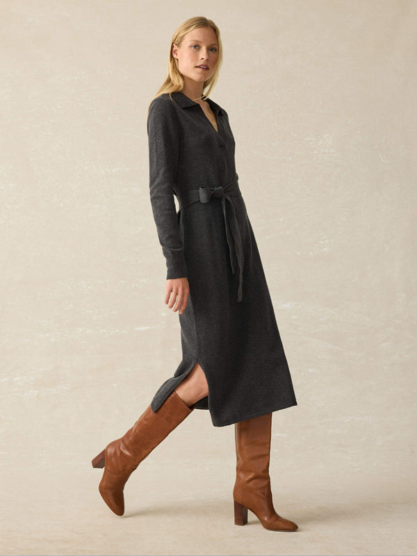 Jackson Sweater Dress - Medium Grey Heather