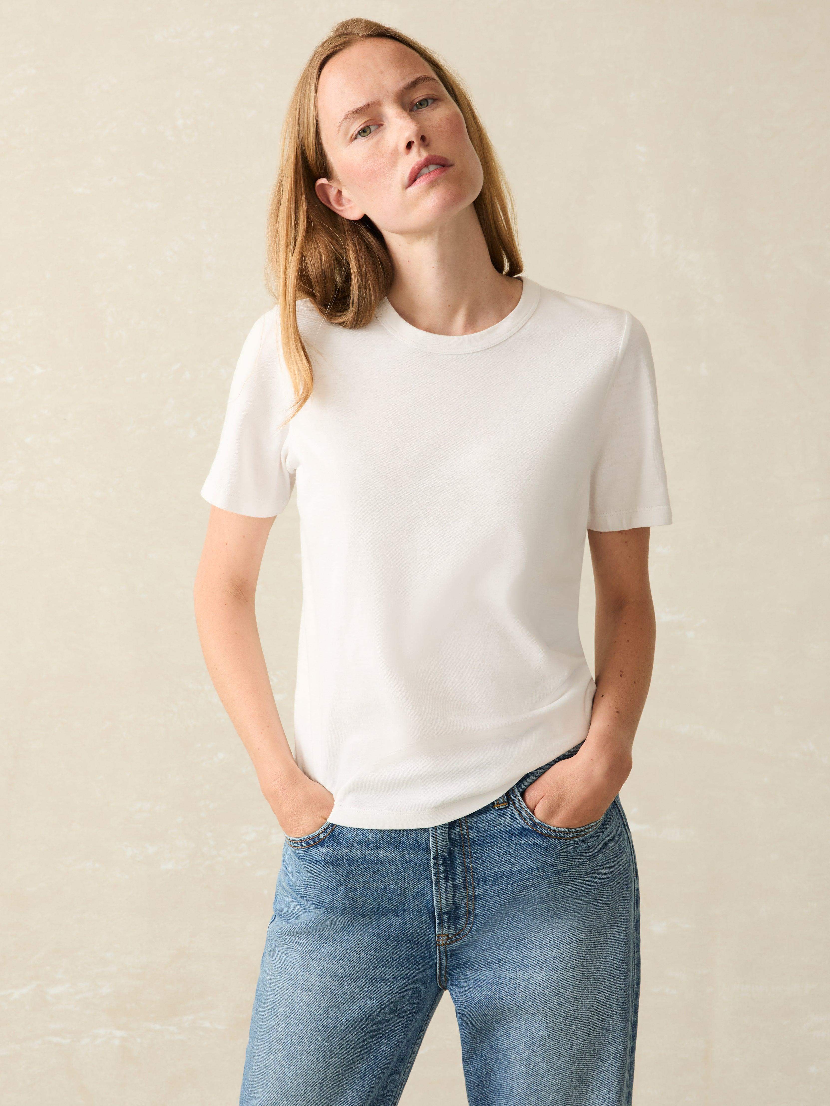 Sunwashed Crew Tee - White Main image