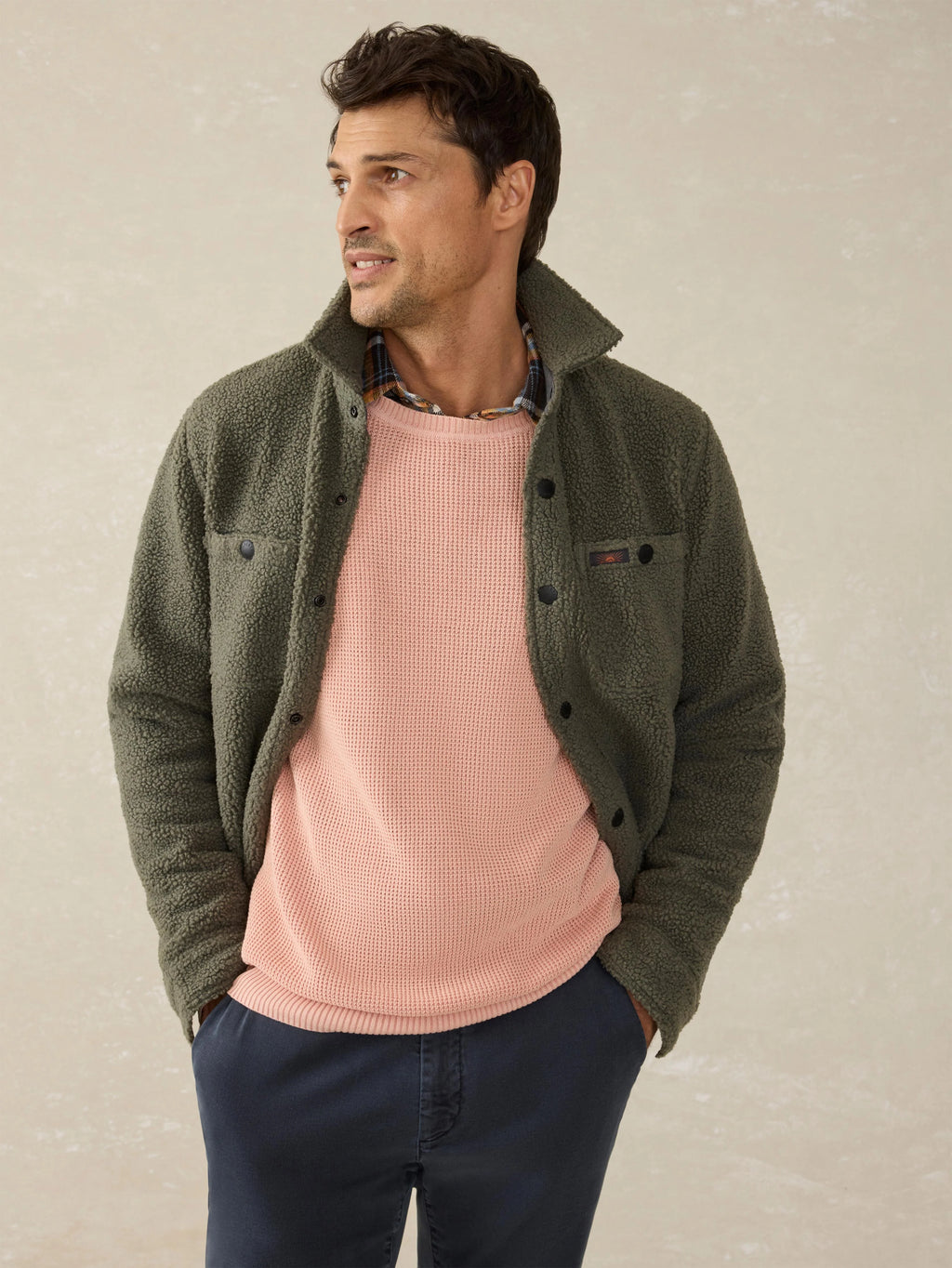 Sunwashed Crewneck Sweater - Coral Dawn