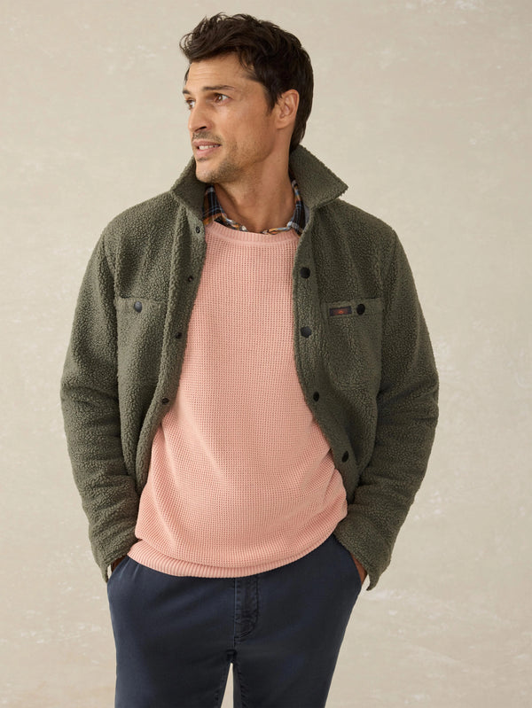Sunwashed Crewneck Sweater - Coral Dawn