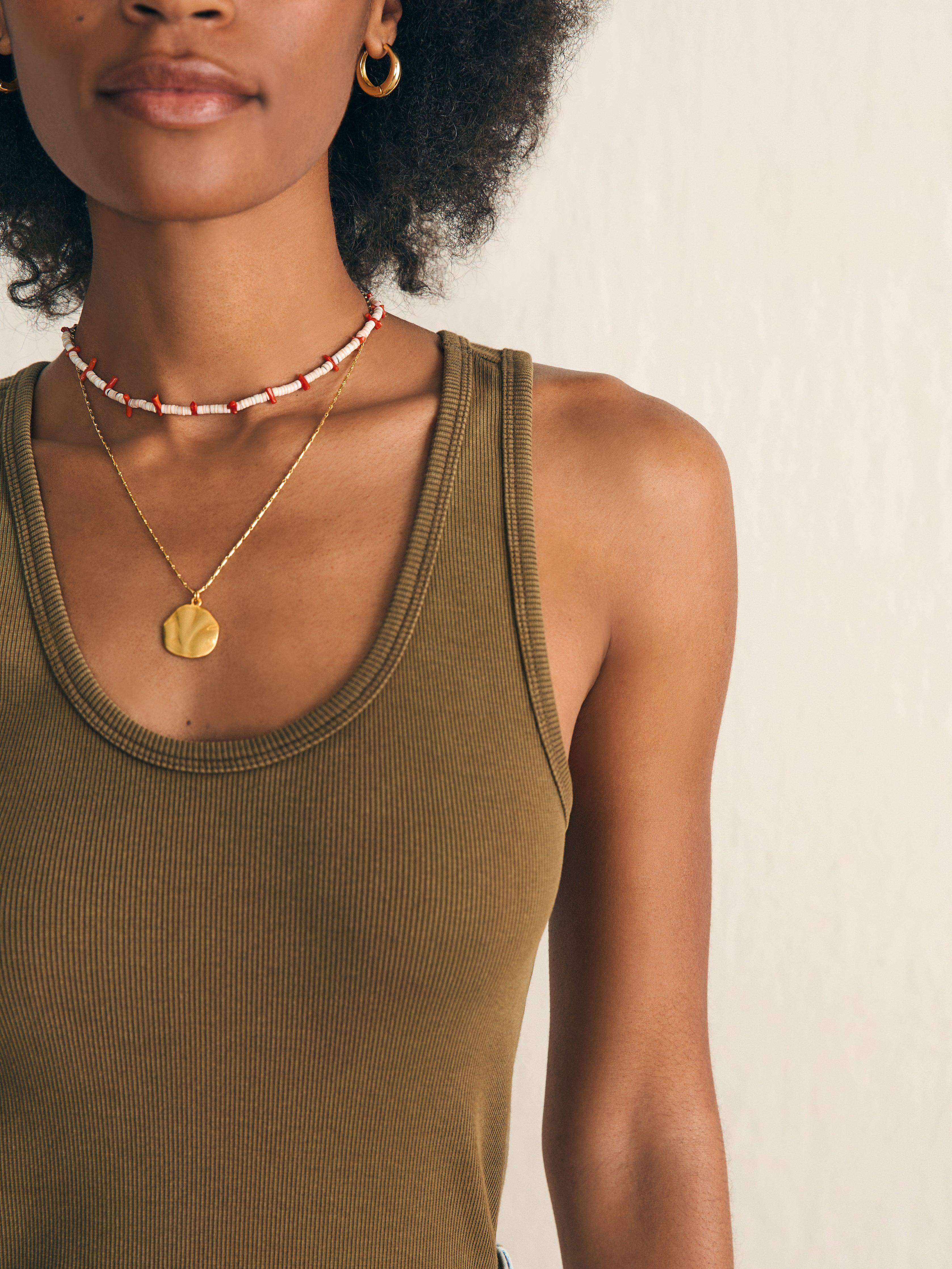Sunwashed Rib Tank - Military Olive Secondary image