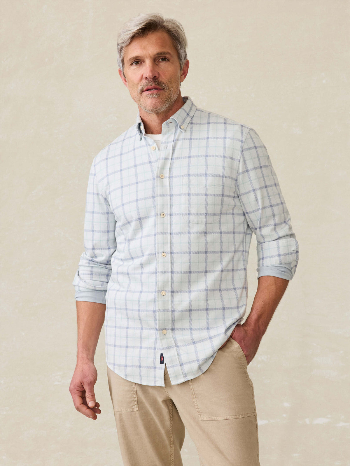 Coastline Knit Shirt - Hidden Lake Plaid Main image