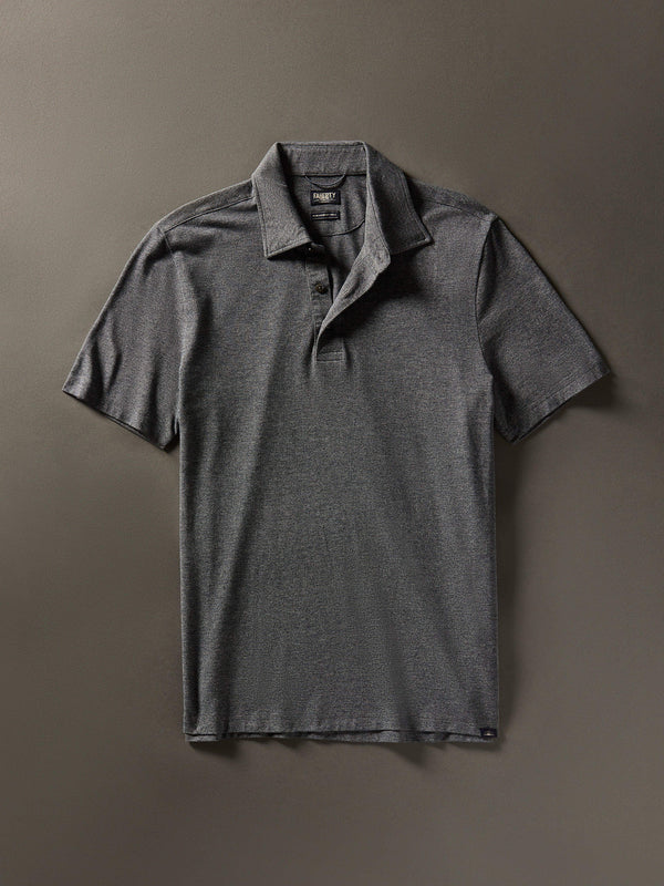 Movement™ Short-Sleeve Pique Polo Shirt - Dusty Iron Heather