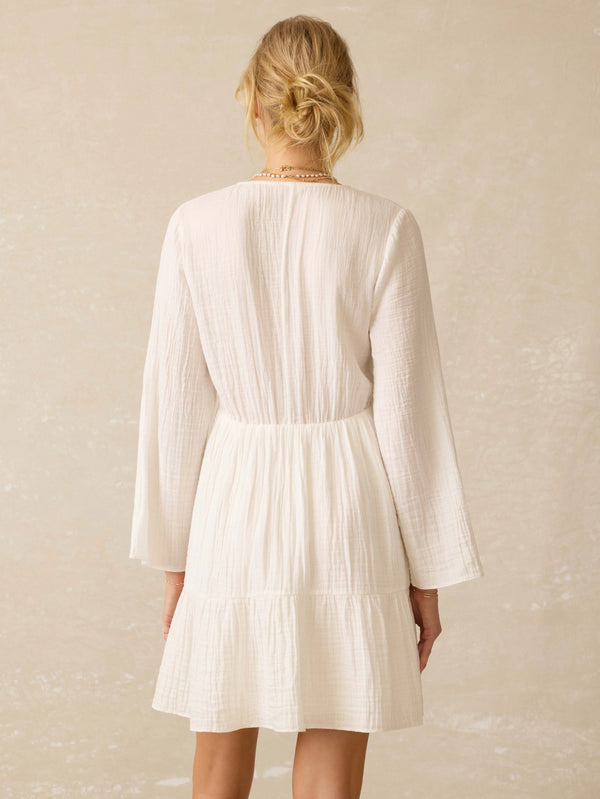 Dune Cotton Gauze Oceana Dress - White