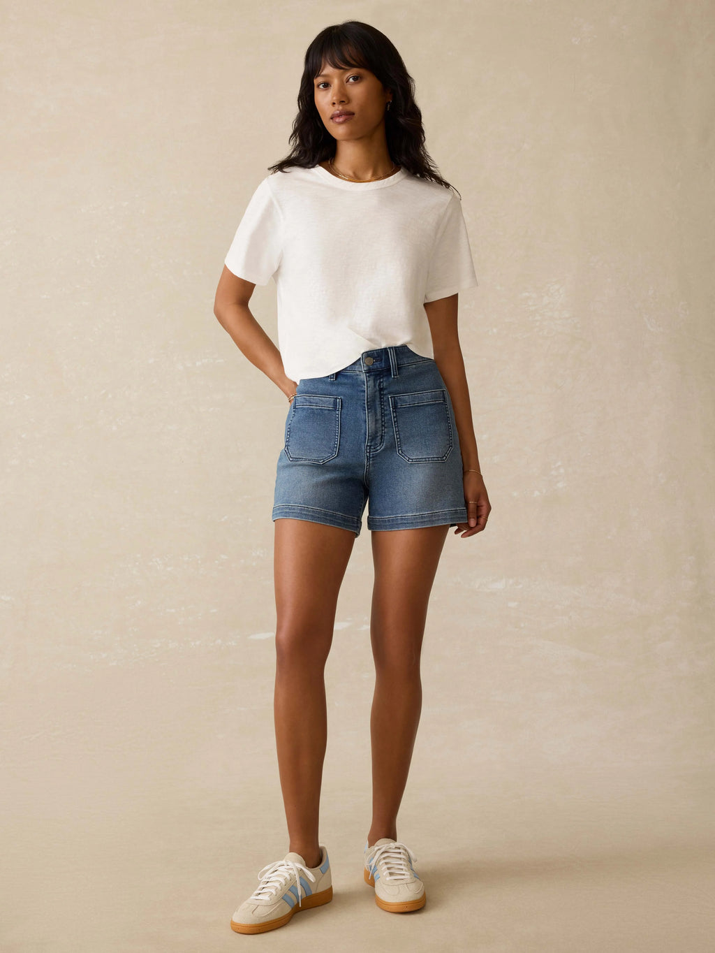 Sunwashed Regenerative Essential Tee - White