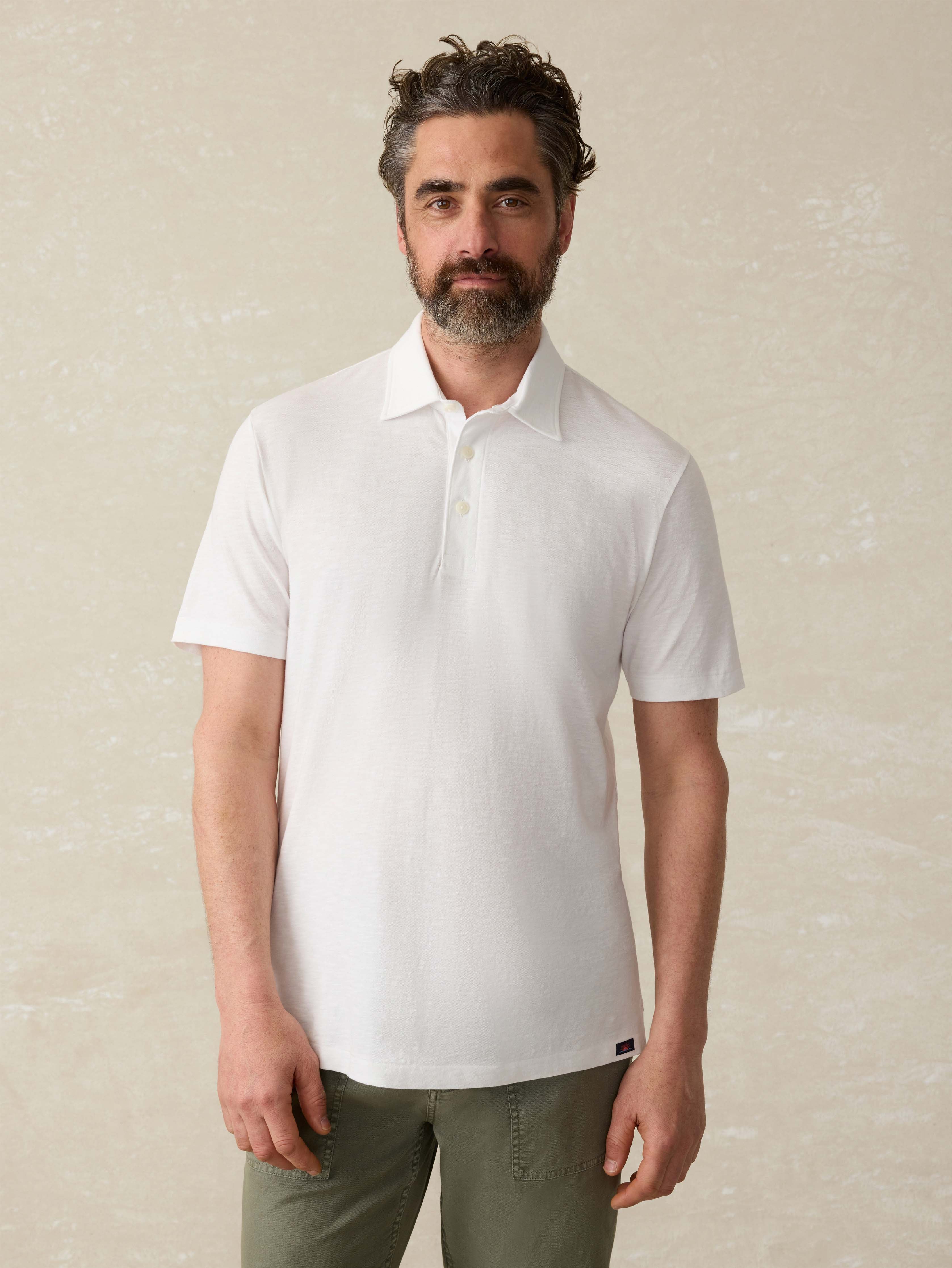 Sunwashed T-Shirt Polo - White Main image