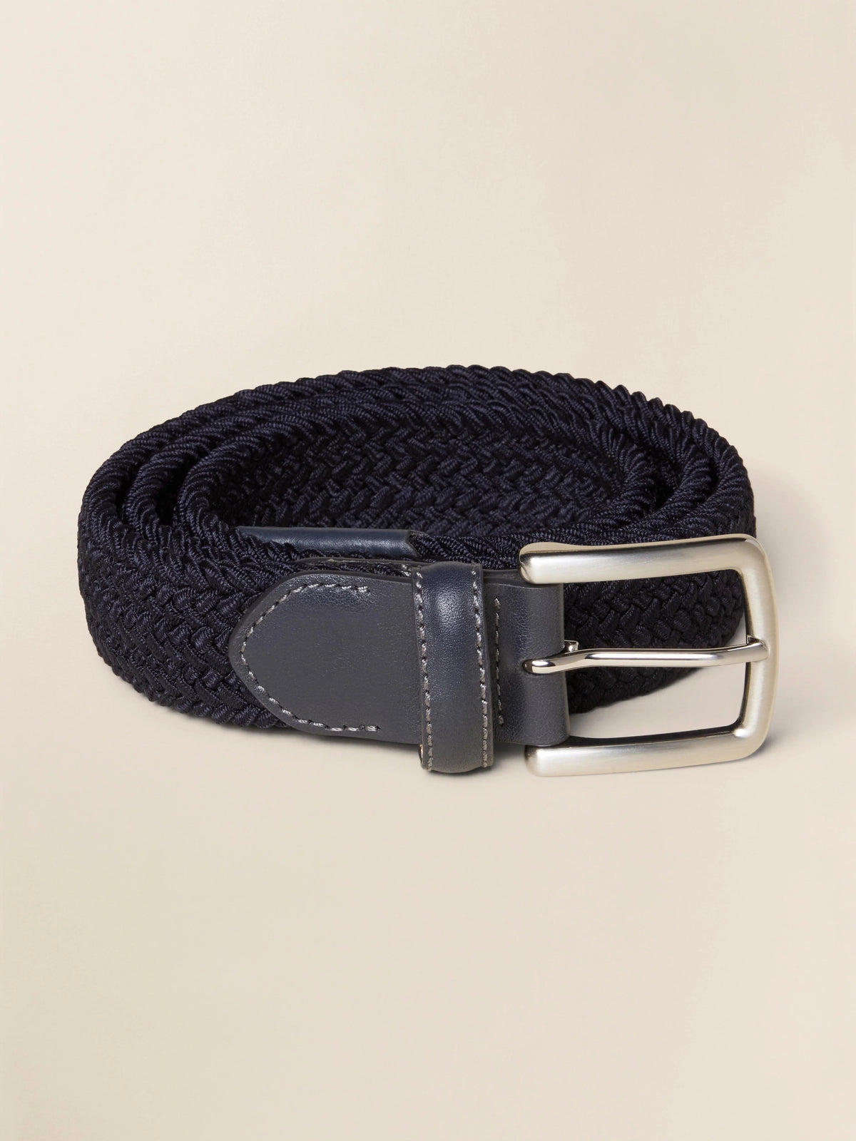 Men's Stretch Woven Belt - Navy Main image