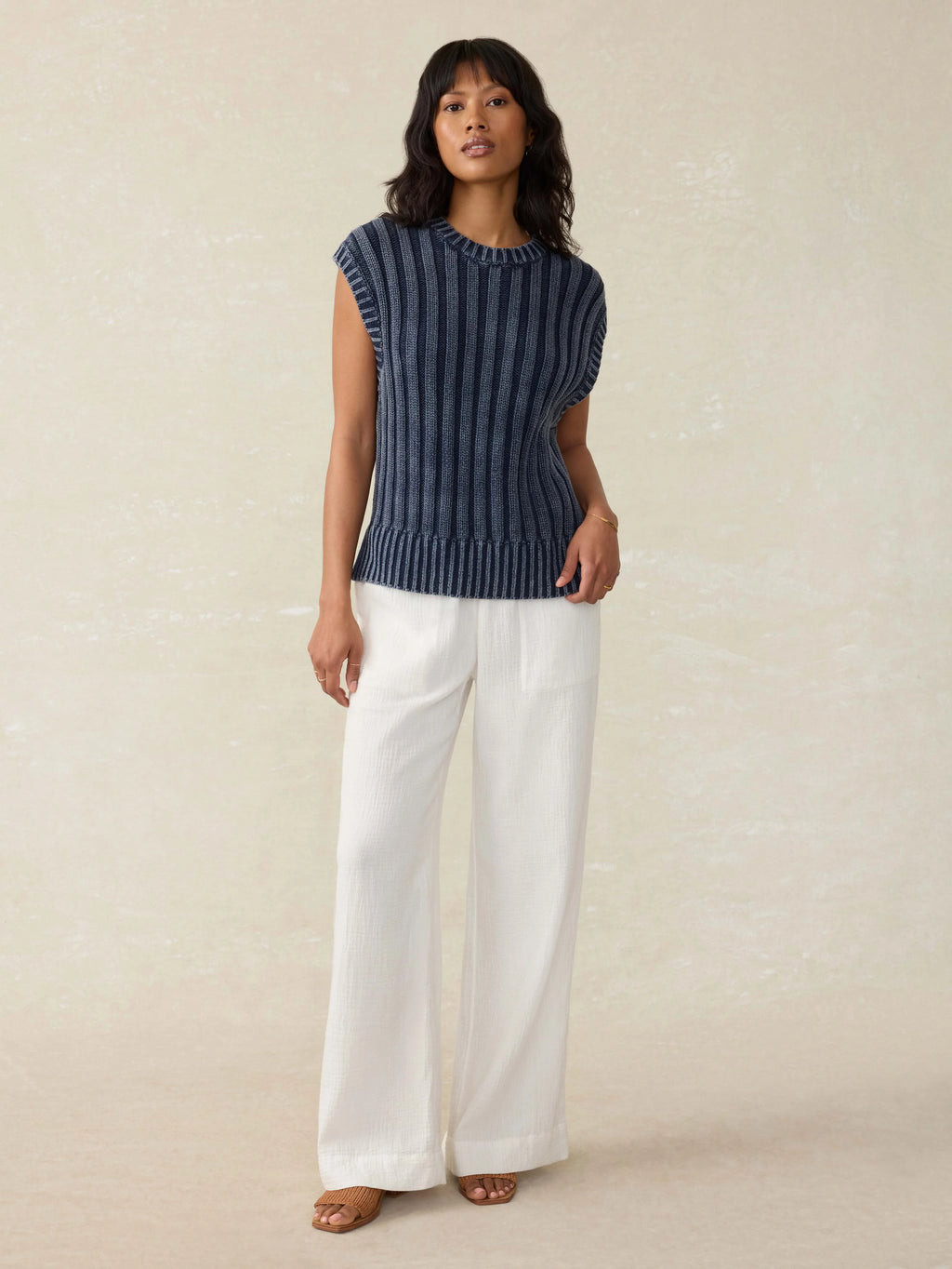 Sunwashed Sweater Vest - Navy Blazer