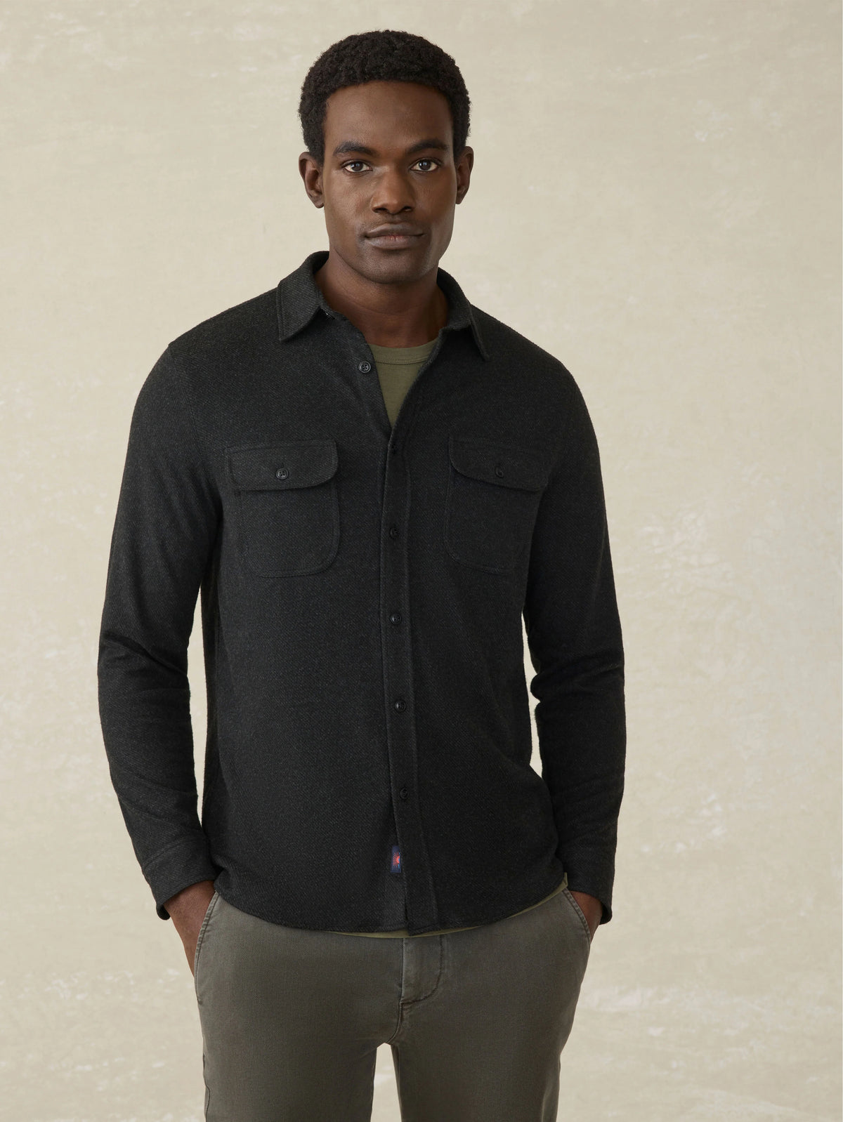 Legend™ Sweater Shirt (Tall) - Heathered Black Twill Main image