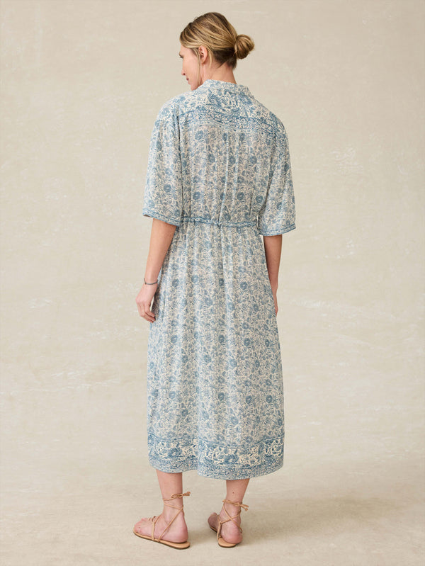Island Dress - Blue Water Floral