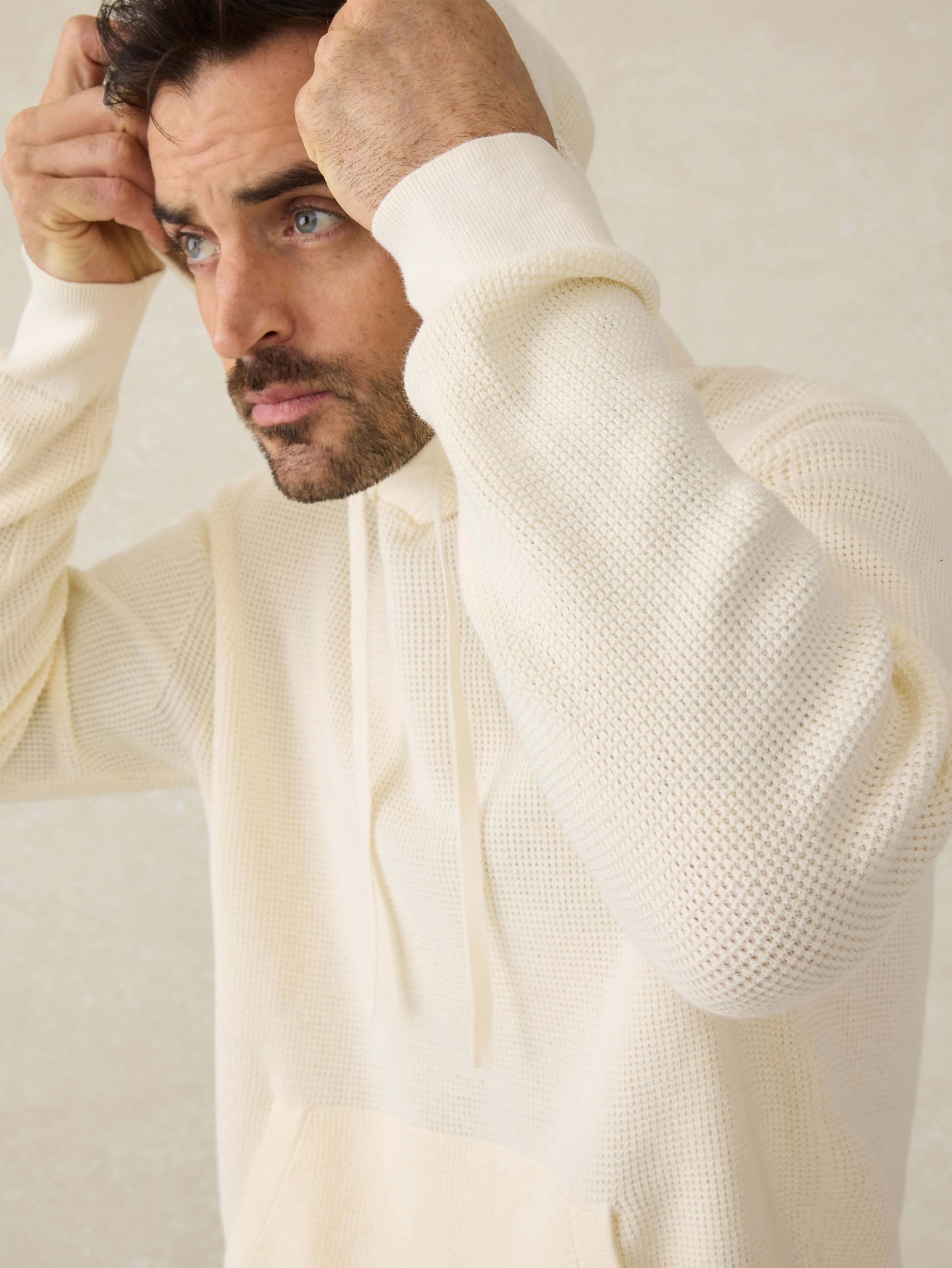Sunwashed Sweater Hoodie - White Shell Secondary image