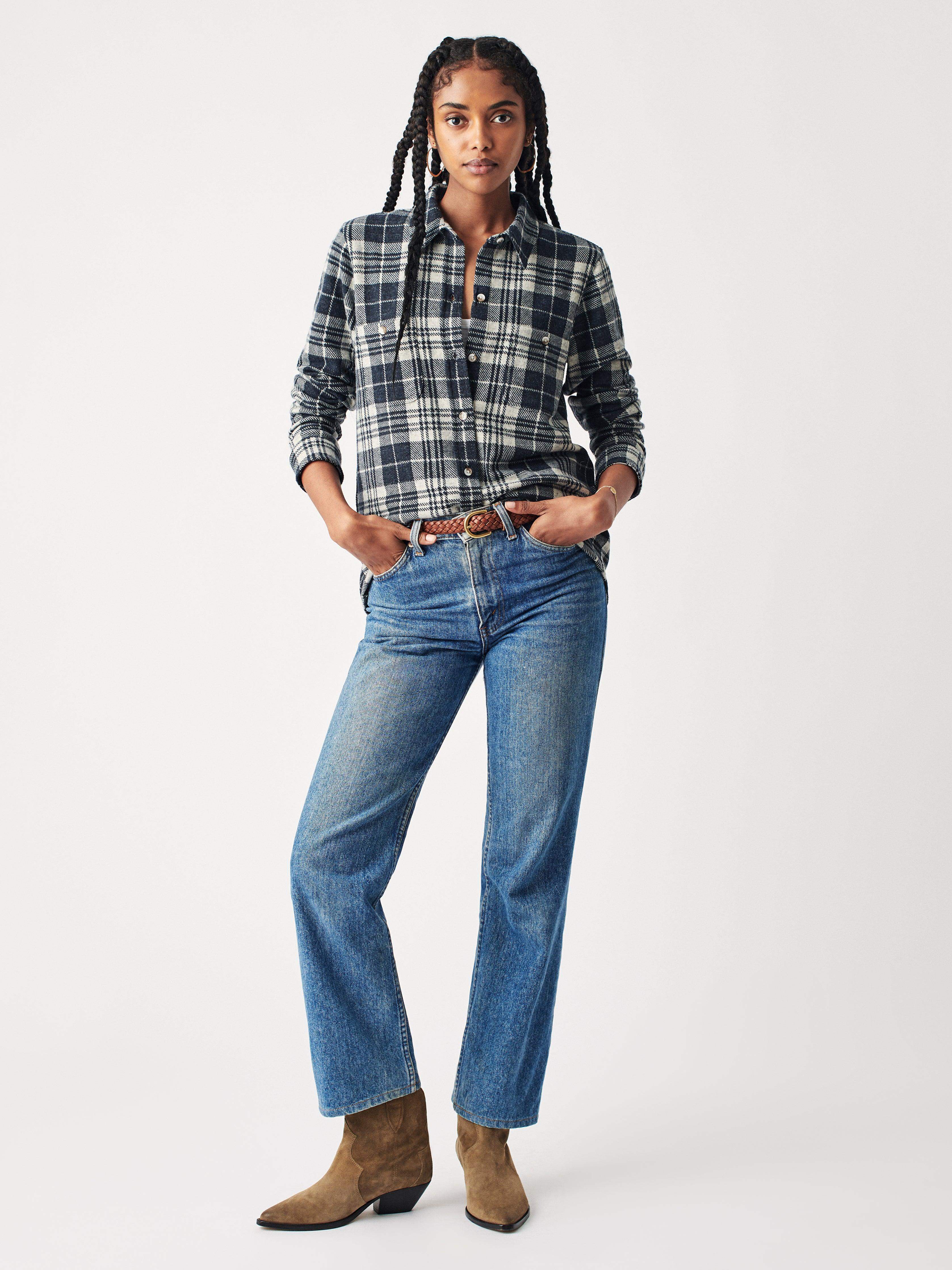 Legend™ Sweater Shirt - Navy Plaid Secondary image