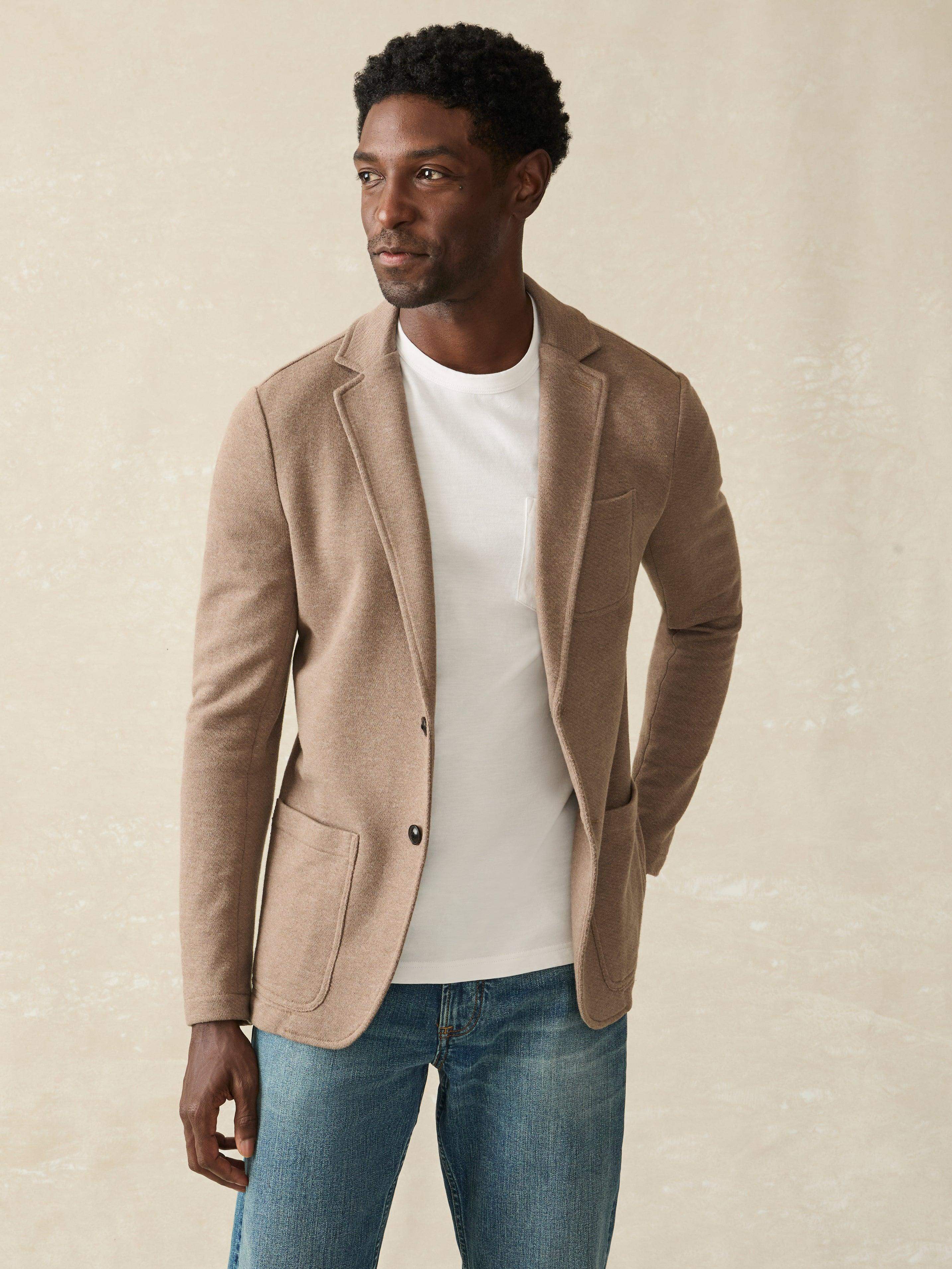 Inlet Knit Blazer - Walnut Melange Main image