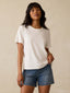 Sunwashed Regenerative Essential Tee - White