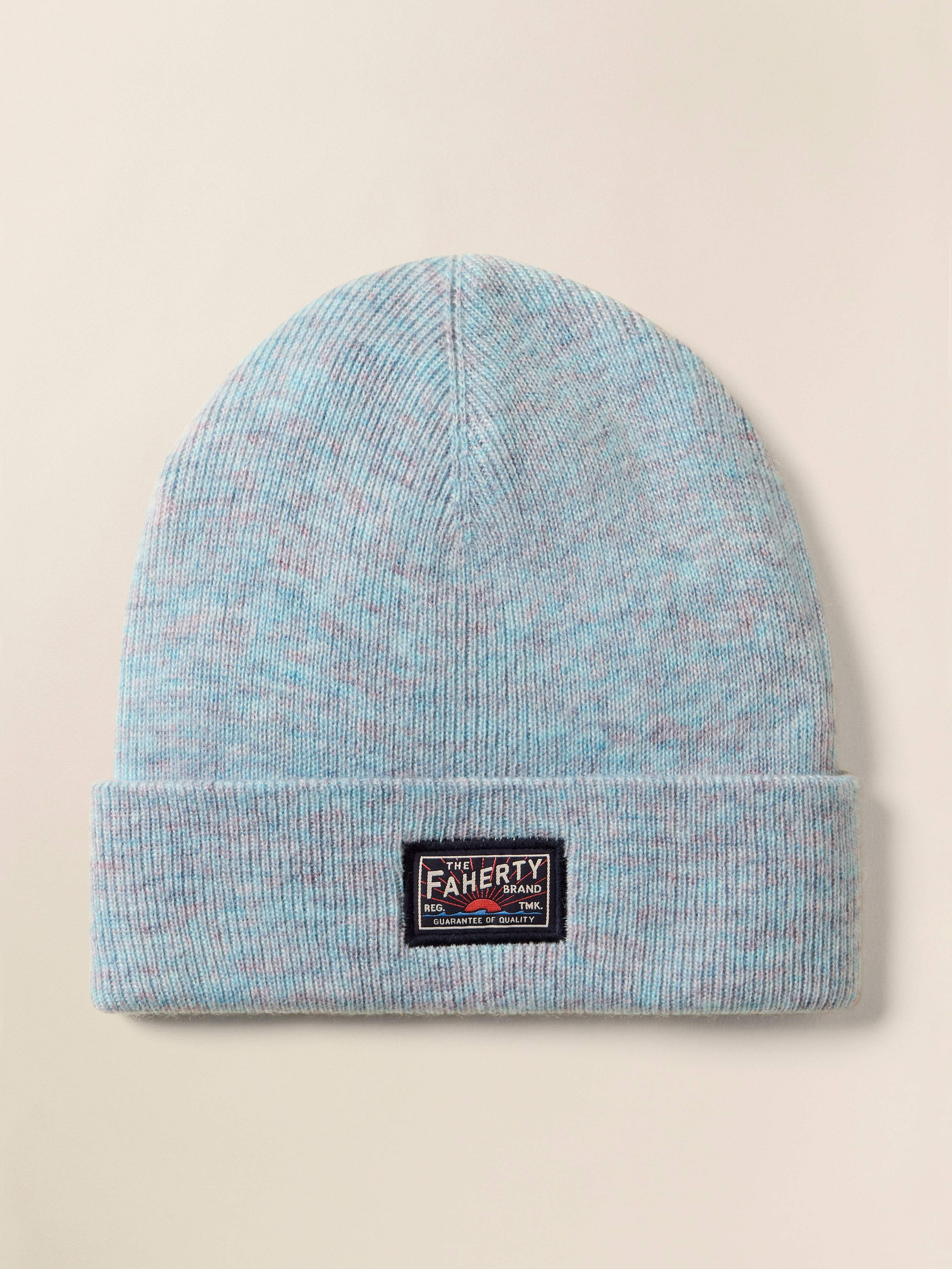 Faherty Logo Beanie - Montana Blue Main image