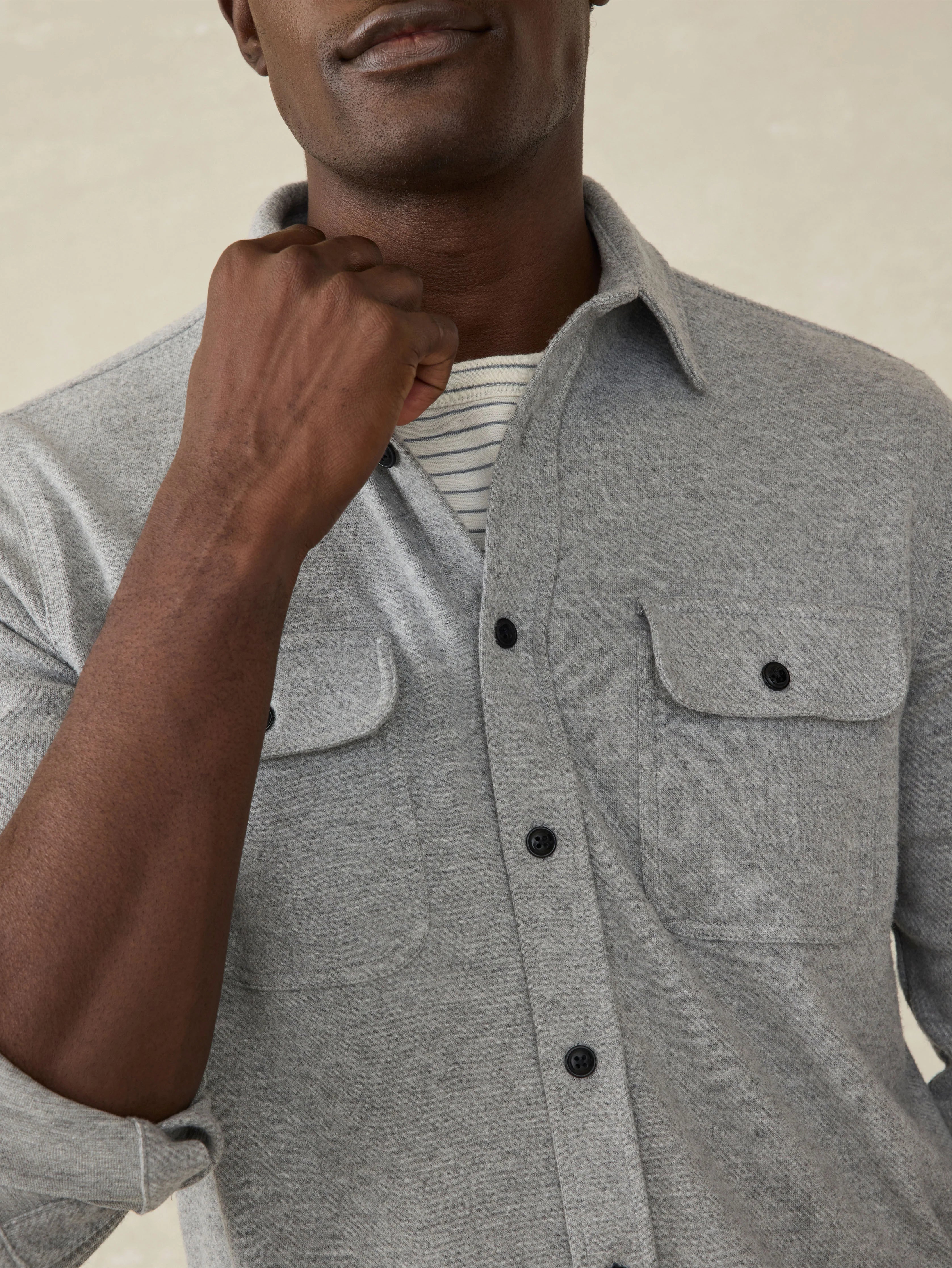 Legend™ Sweater Shirt (Tall) - Fossil Grey Twill Secondary image