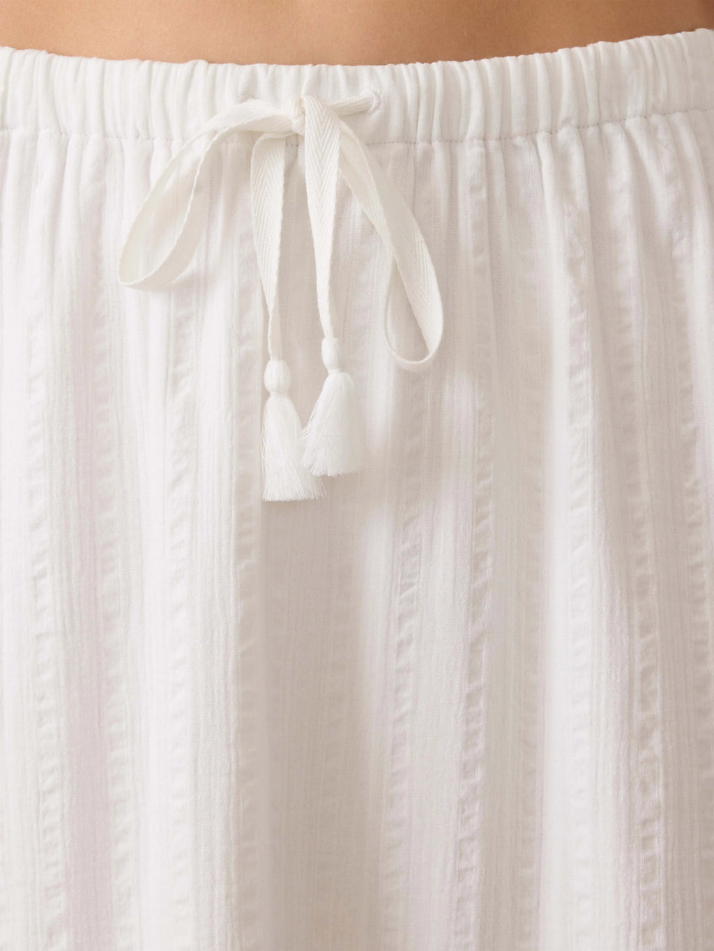 Dune Cotton Gauze Rees Skirt - White
