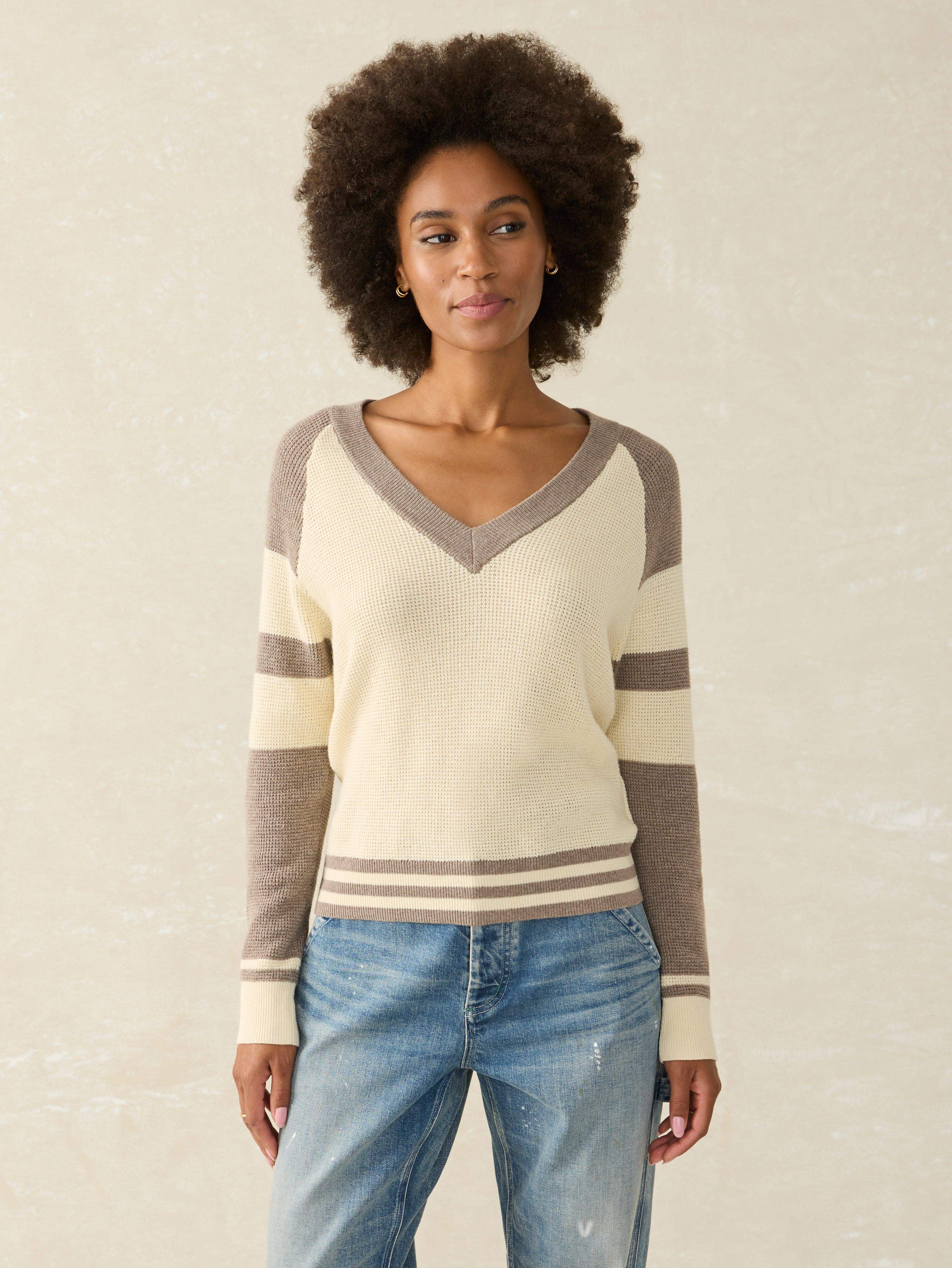 Throwback Waffle V-Neck - Fenway Main image