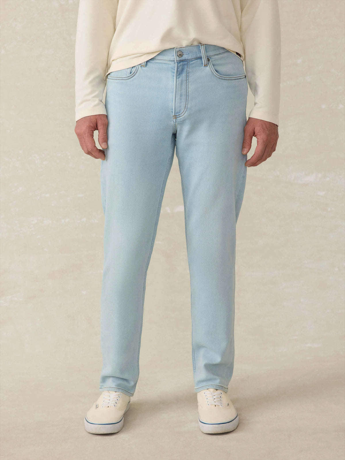 Stretch Terry Indigo 5 Pocket - Riverbend Wash Main image