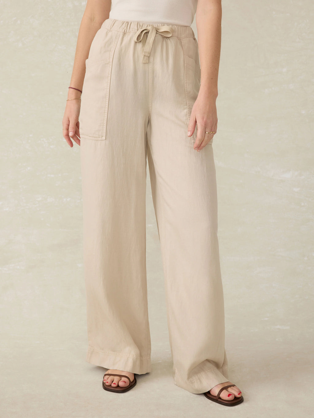 Topanga Drape Pant - Wheaten
