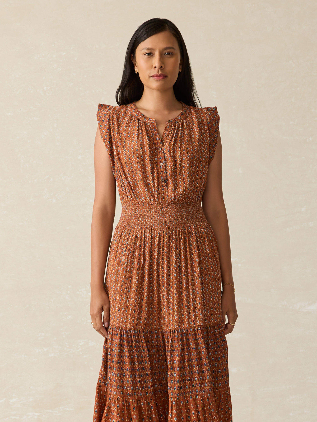 Woodstock Midi Dress - Chestnut Blossom Main image