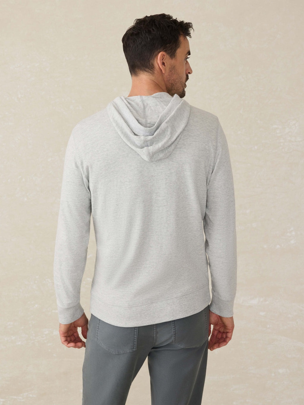Sunwashed Midweight Organic Hoodie - Light Grey Heather