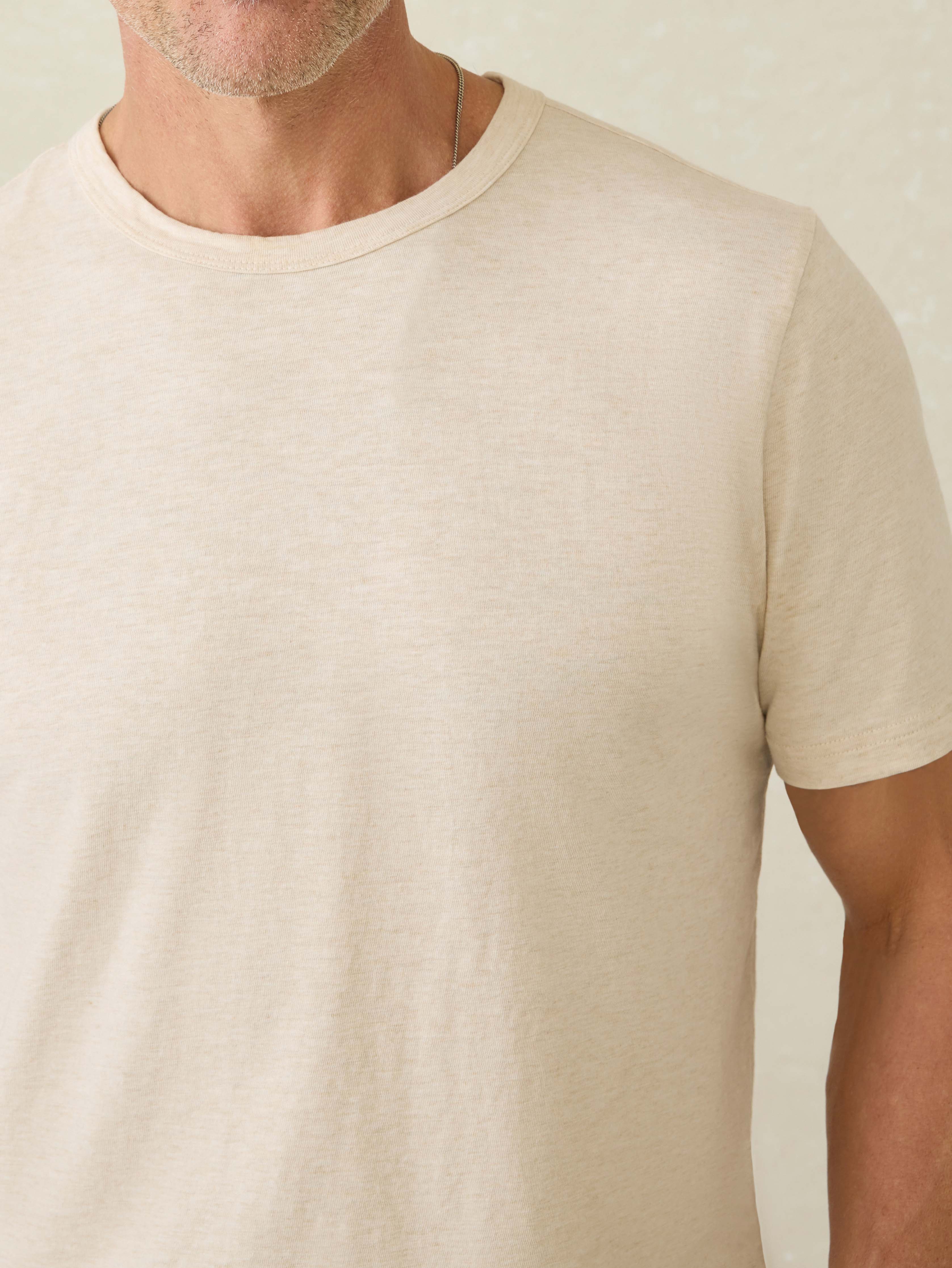 Sunwashed Regenerative Tee - Island Dune Heather Secondary image