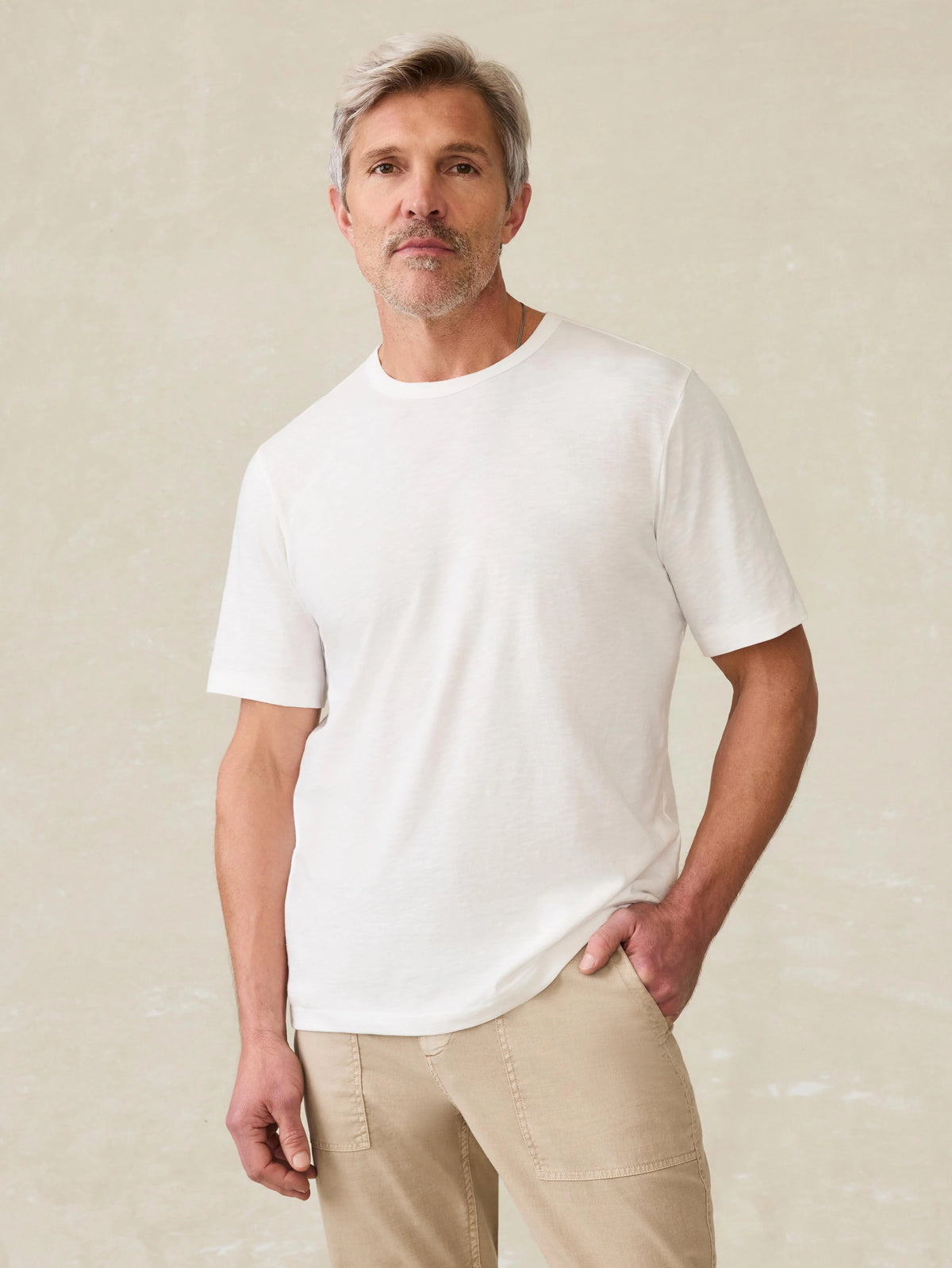 Sunwashed Regenerative Tee - White Main image