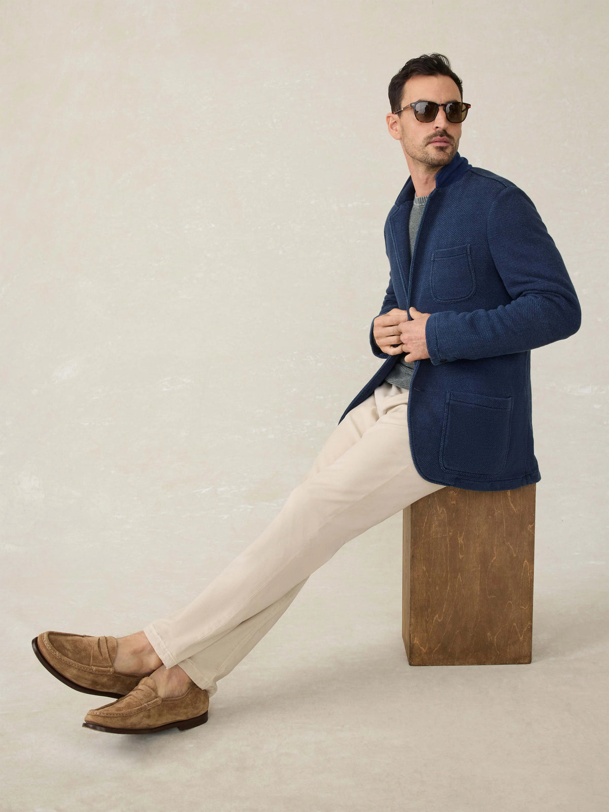 Inlet Knit Blazer - Hendricks Indigo Wash Main image