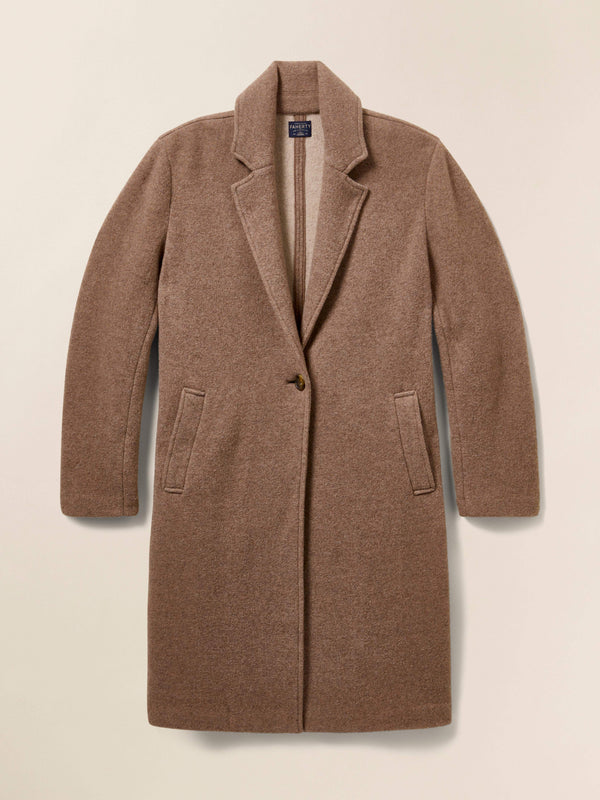The Atlantic Knit Coat - Cappuccino