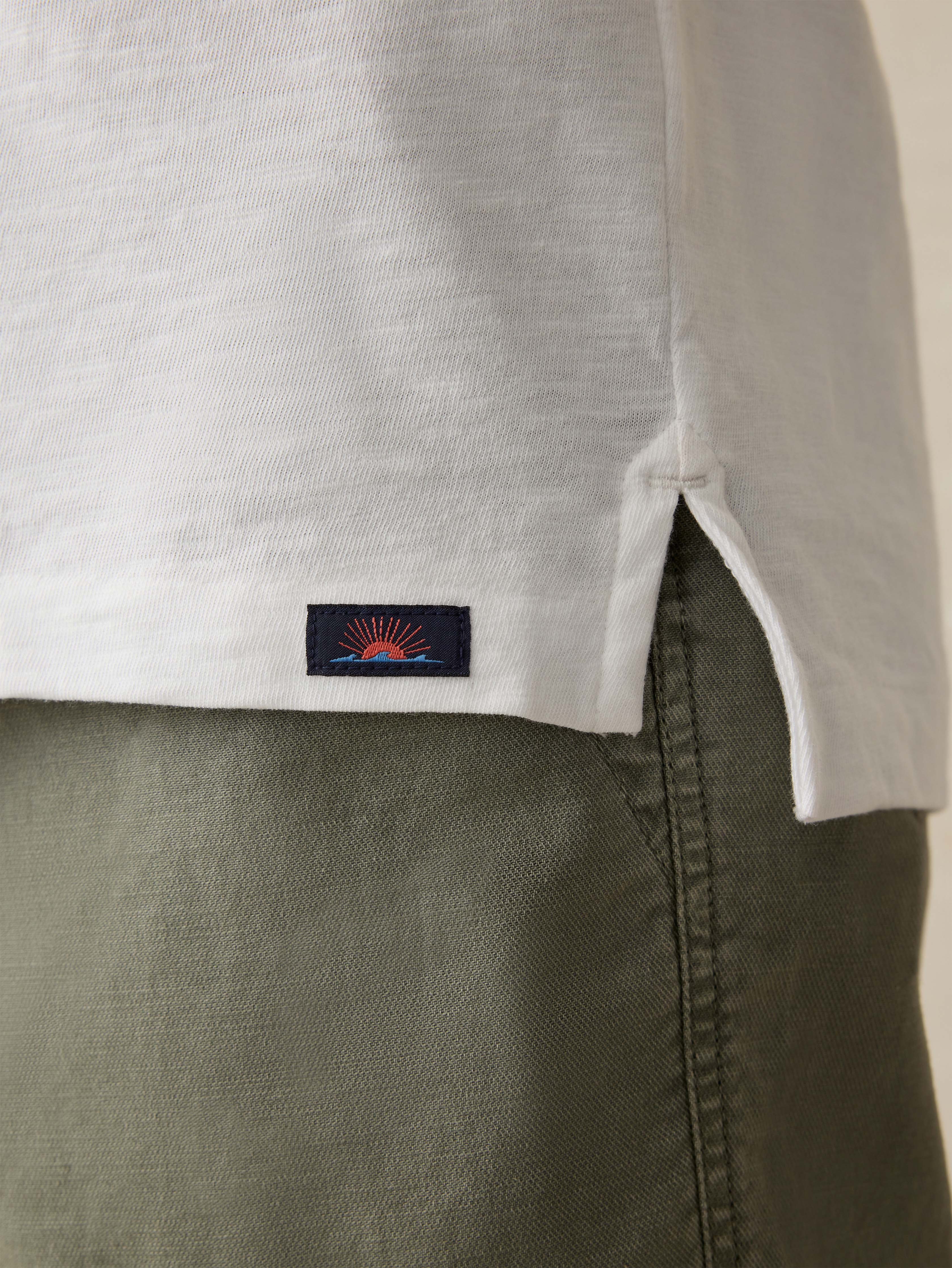 Sunwashed T-Shirt Polo - White Secondary image