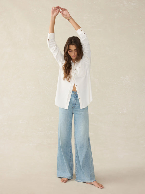 Saturday Denim Wide Leg - West Cove Wash