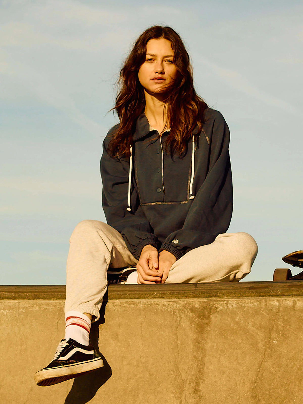 High Standard Fleece Anorak - Blue Nights Main image