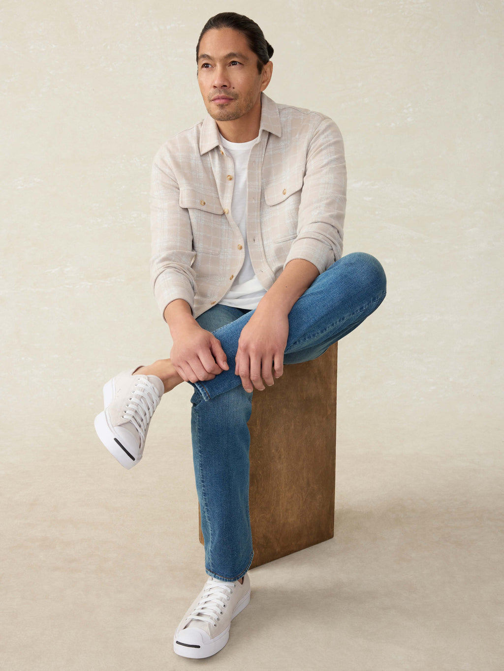 Soft Knit Sweater Shirt - Desert Plains Plaid